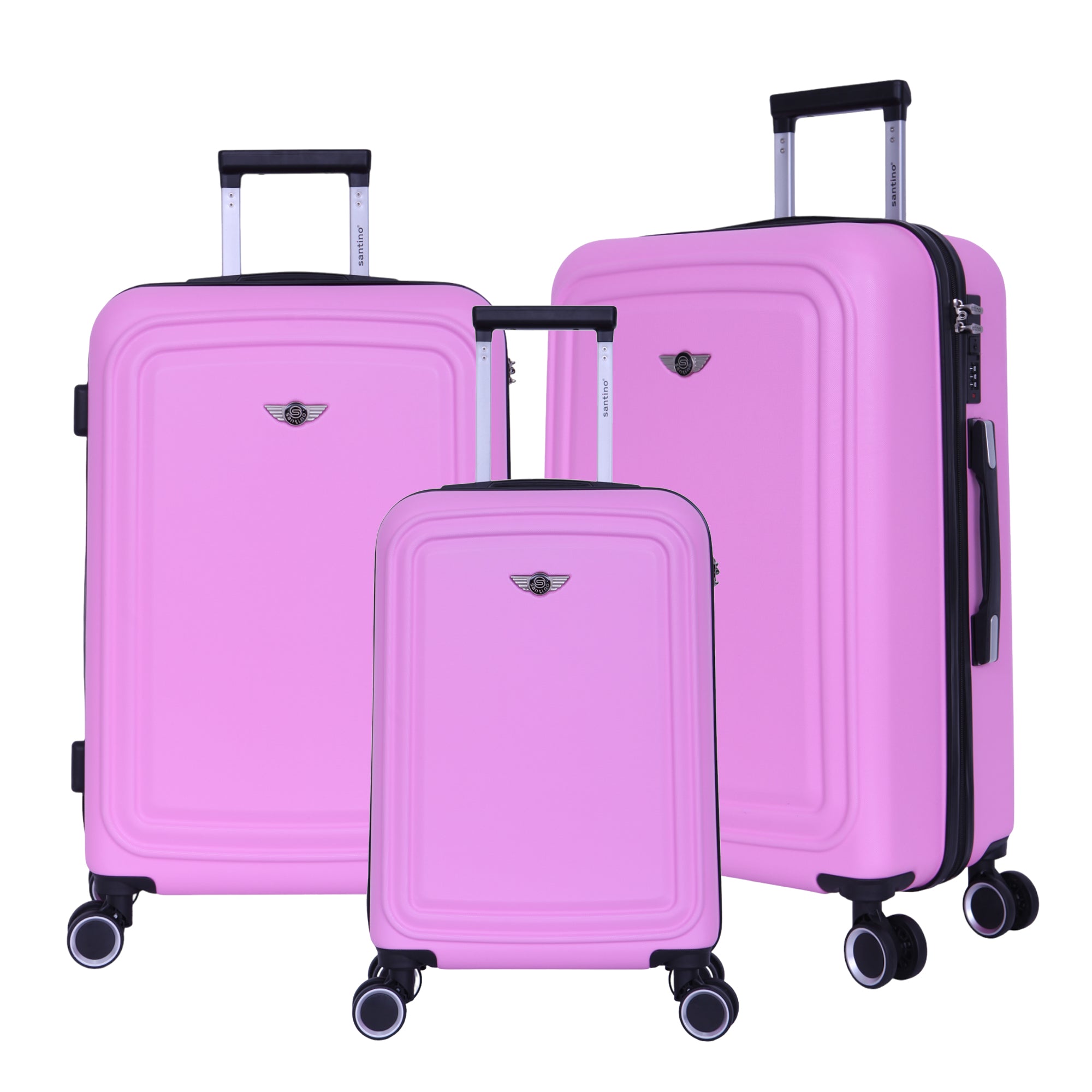 Conjunto de Malas Panteão 3 Peças Rígida Santino SDV502J
