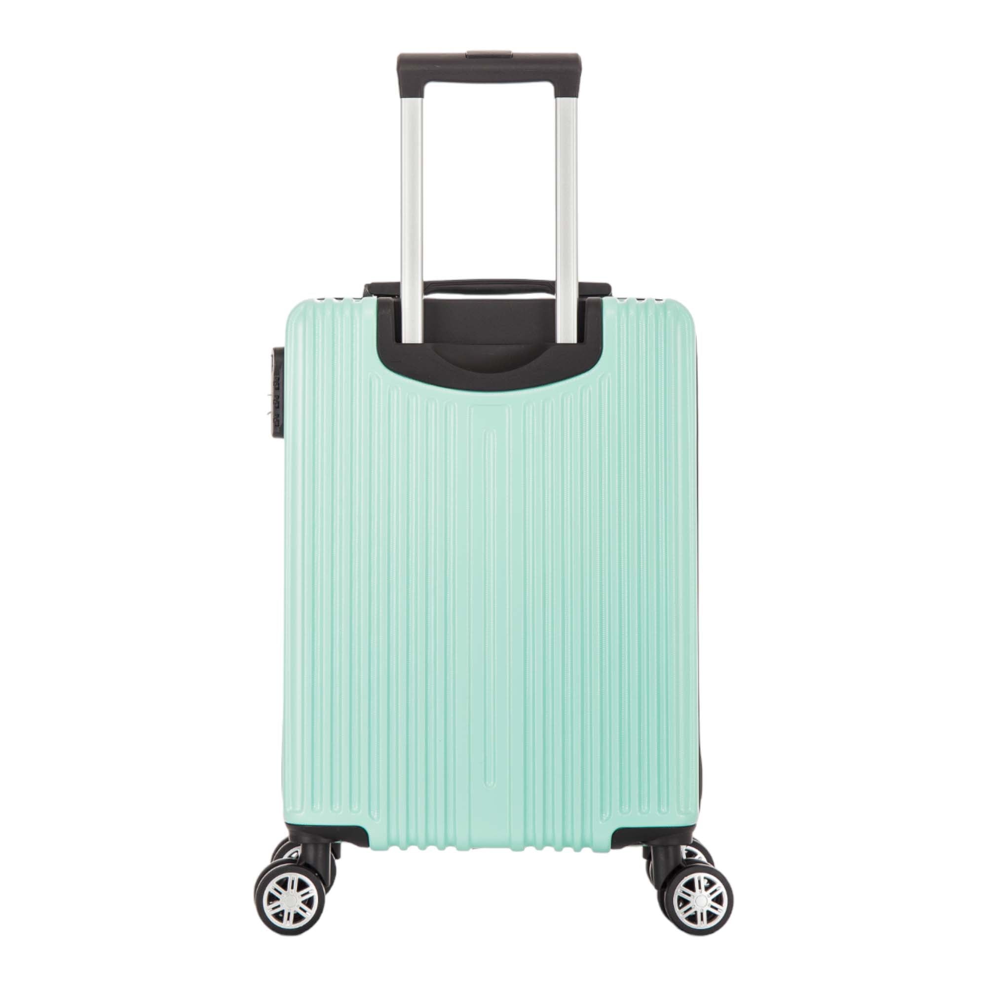 Santino AMZV204P Dublin Rigid Carry-On Suitcase with 4 Double Wheels