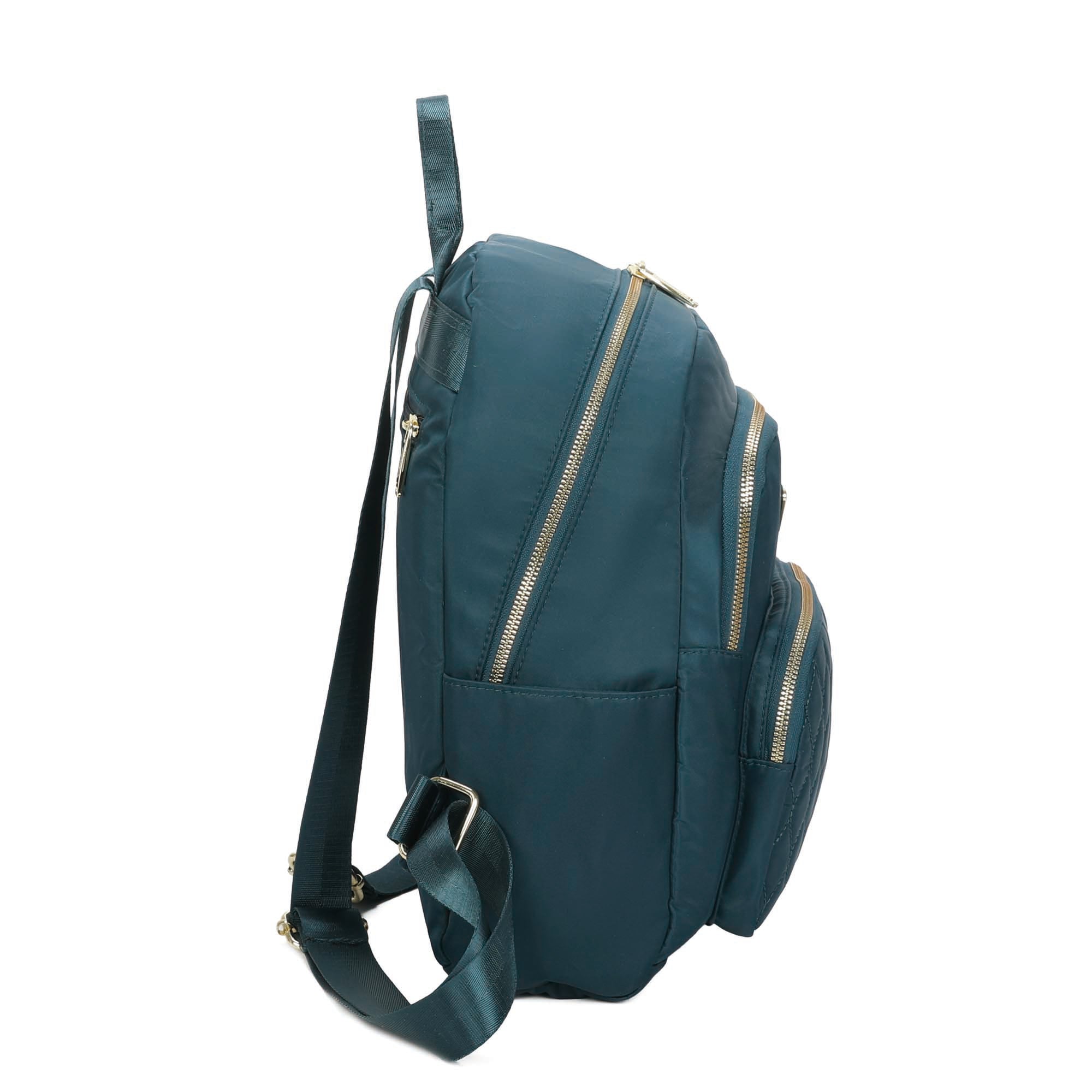Bolsa Mochila Amarílis Nylon Santino Azul Turquesa SAB412U15