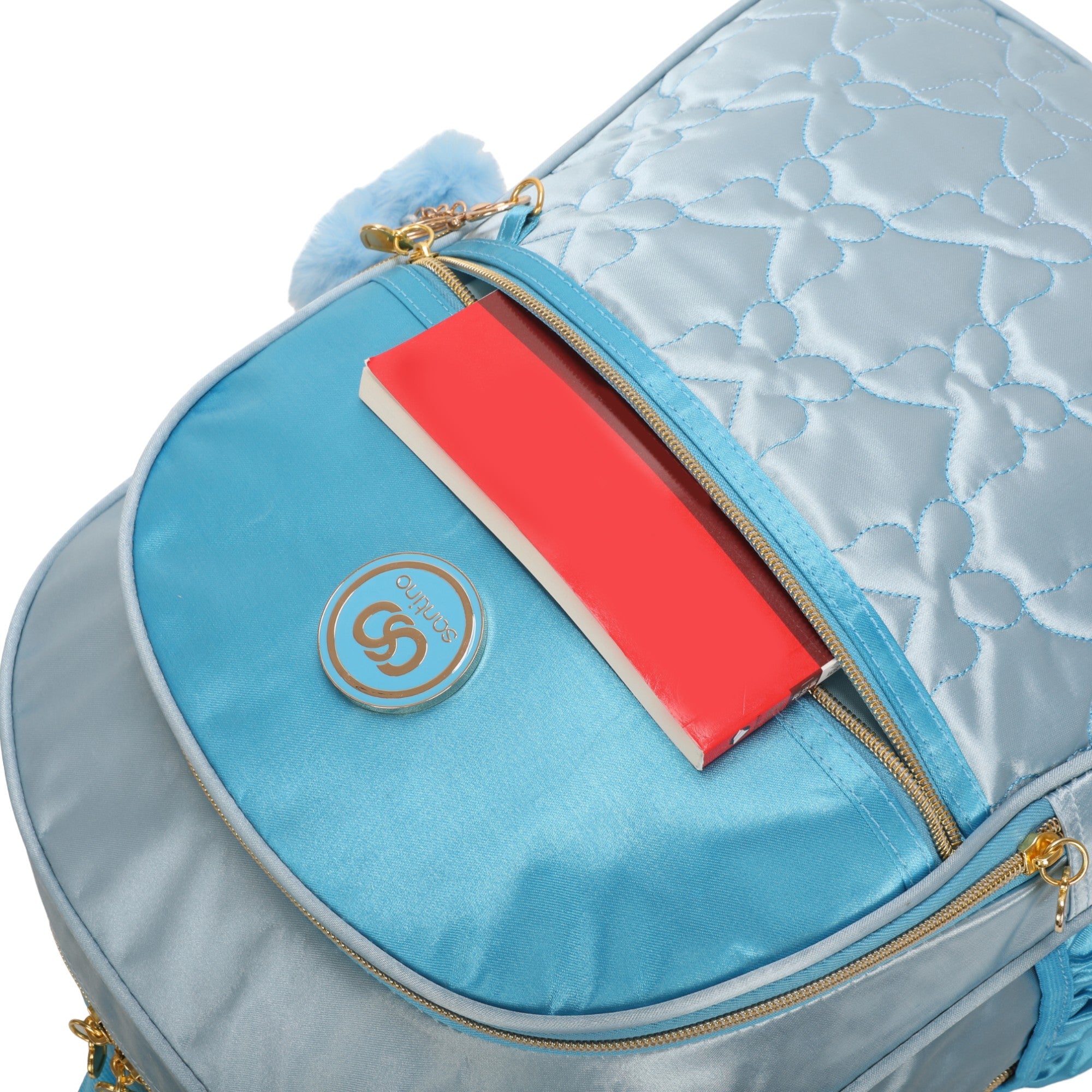 Mochila Sweet Girl Butterfly by Santino Poliéster SAM230U Azul Claro