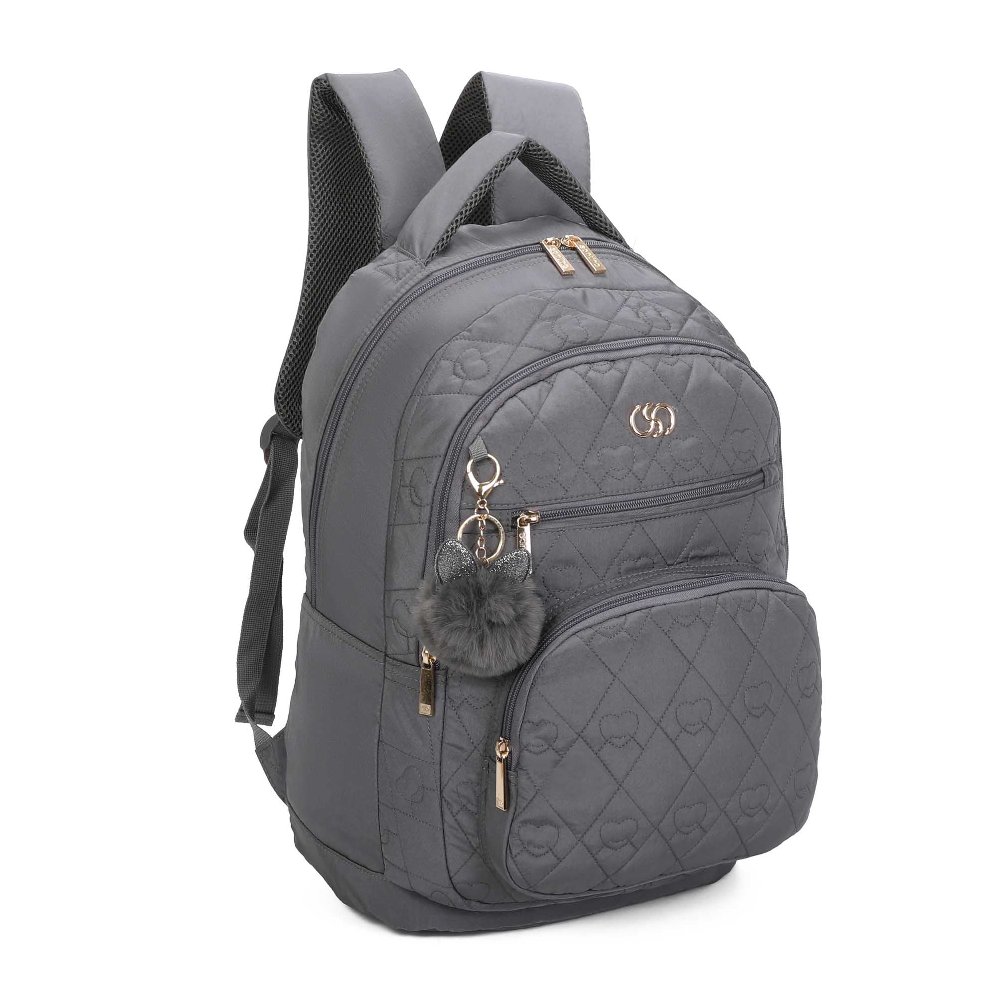 Mochila Juvenil Cairo Santino - SAM200U - Cinza