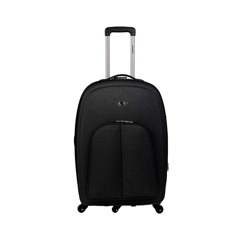 Mala de Viagem Wenzhou Tecido 5 Rodas 360º Santino G Cor: Preto