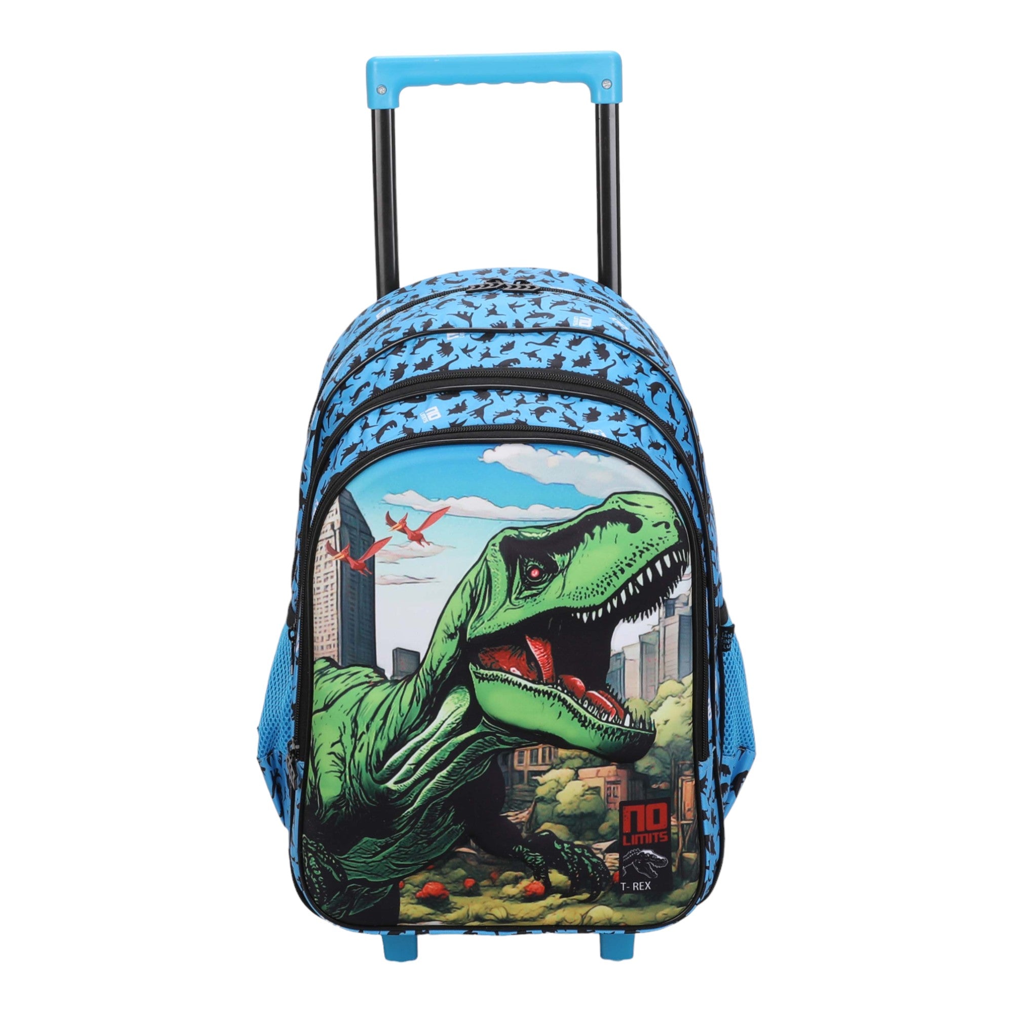 Kit Infantil No Limits Dino Santino Poliéster Azul NLK11U12