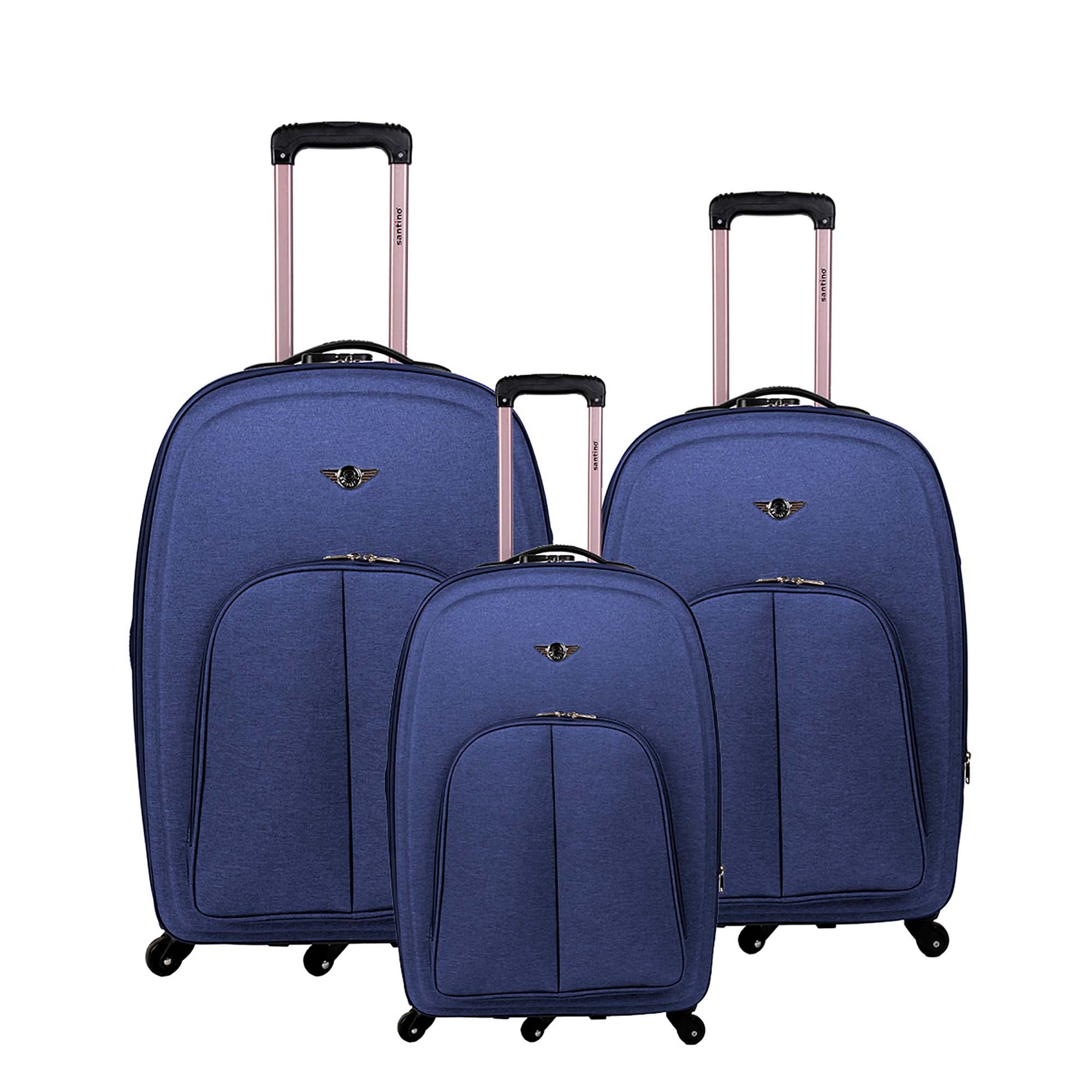 Conjunto de Malas Wenzhou 3 Peças Com Rodas 360º Santino - MZV12003J