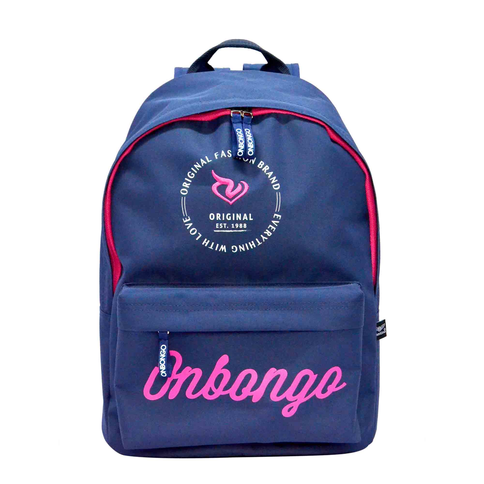 Mochila Juvenil Love Poliéster Onbongo Azul Marinho - ONM1811202