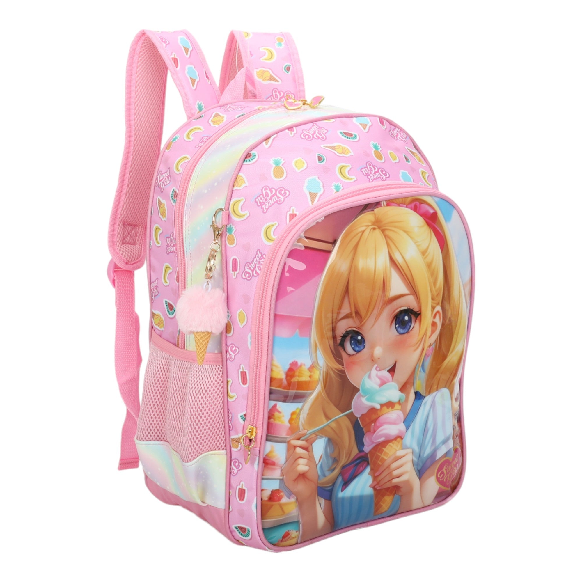 Mochila Infantil Sweet Girl Ice Cream by Santino - SGM20U- Pink