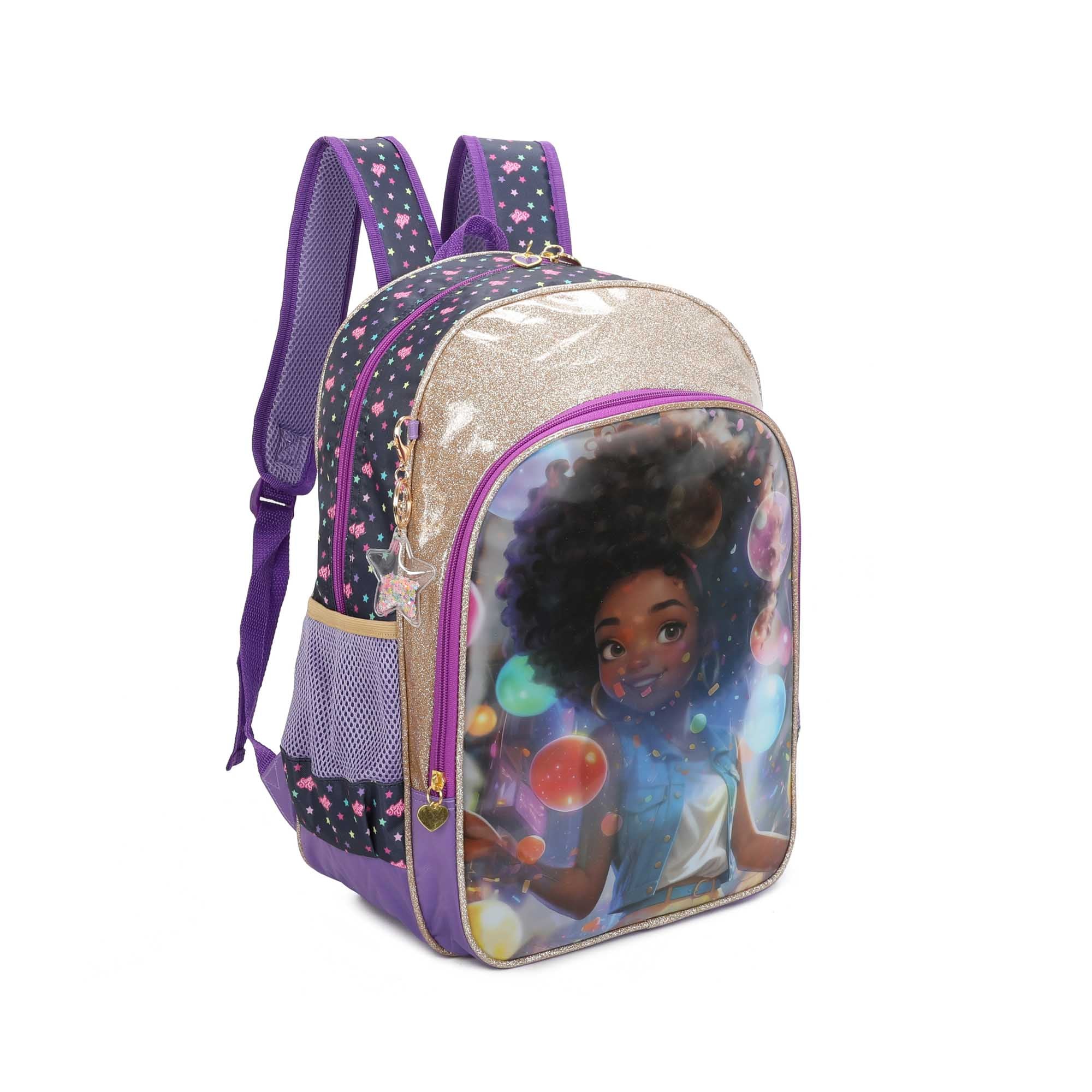 Mochila Infantil Sweet Girl Lavínia by Santino Poliéster Lílas SGM23U14