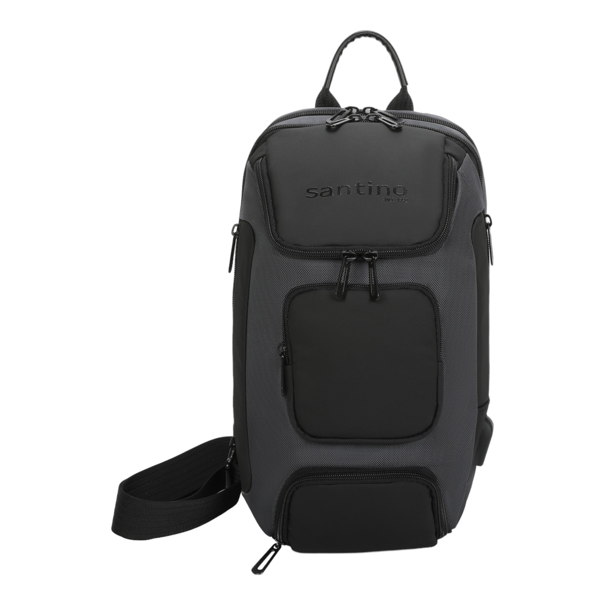 Quinn by Santino Oxford Grey Crossbody Backpack SAN275U