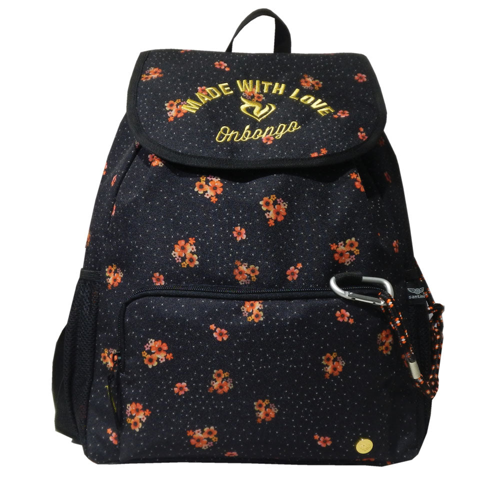 Mochila Juvenil Toquio Poliéster Onbongo Preta - ONM189001