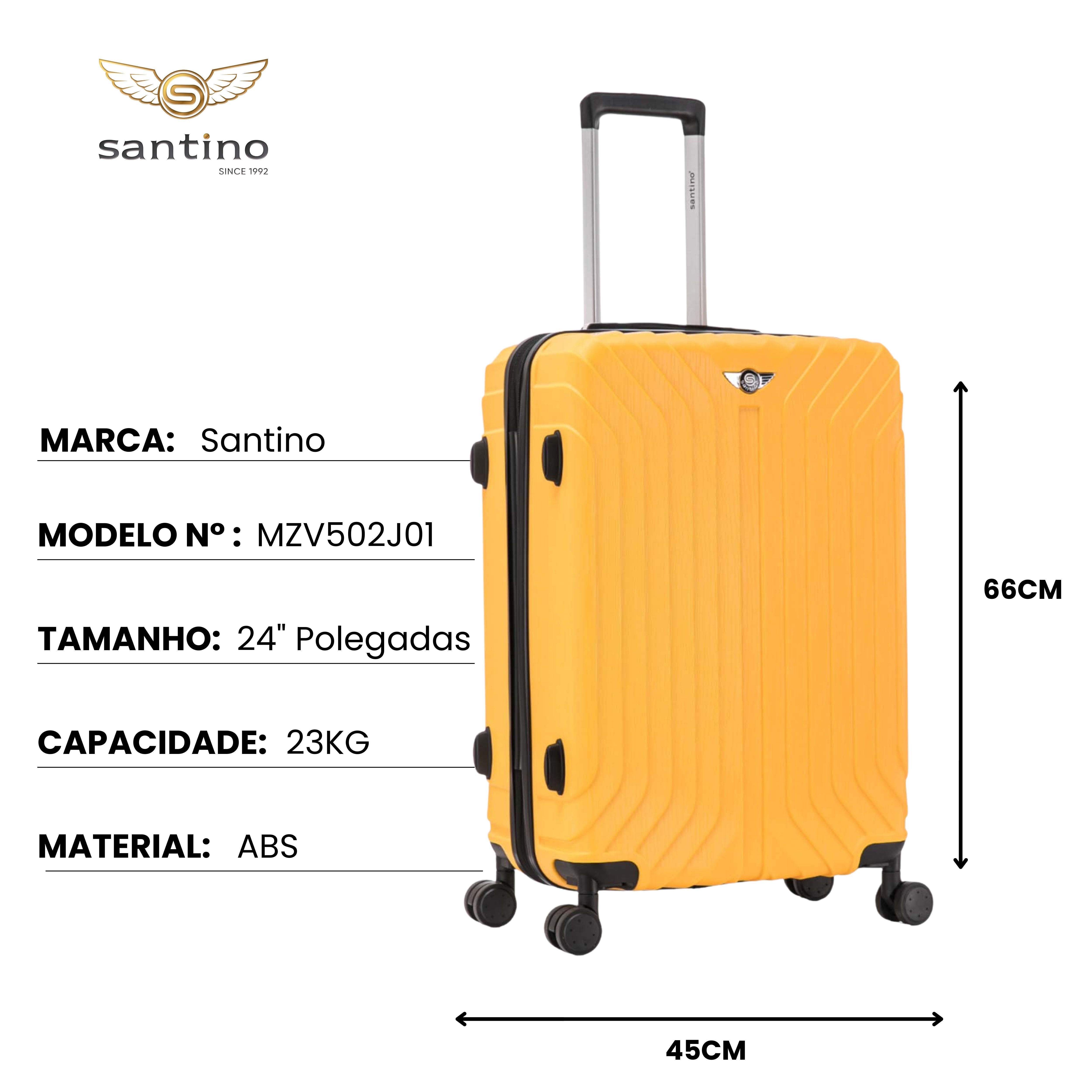 Liberty Statue 3-Piece Rigid Luggage Set Santino MZV502J