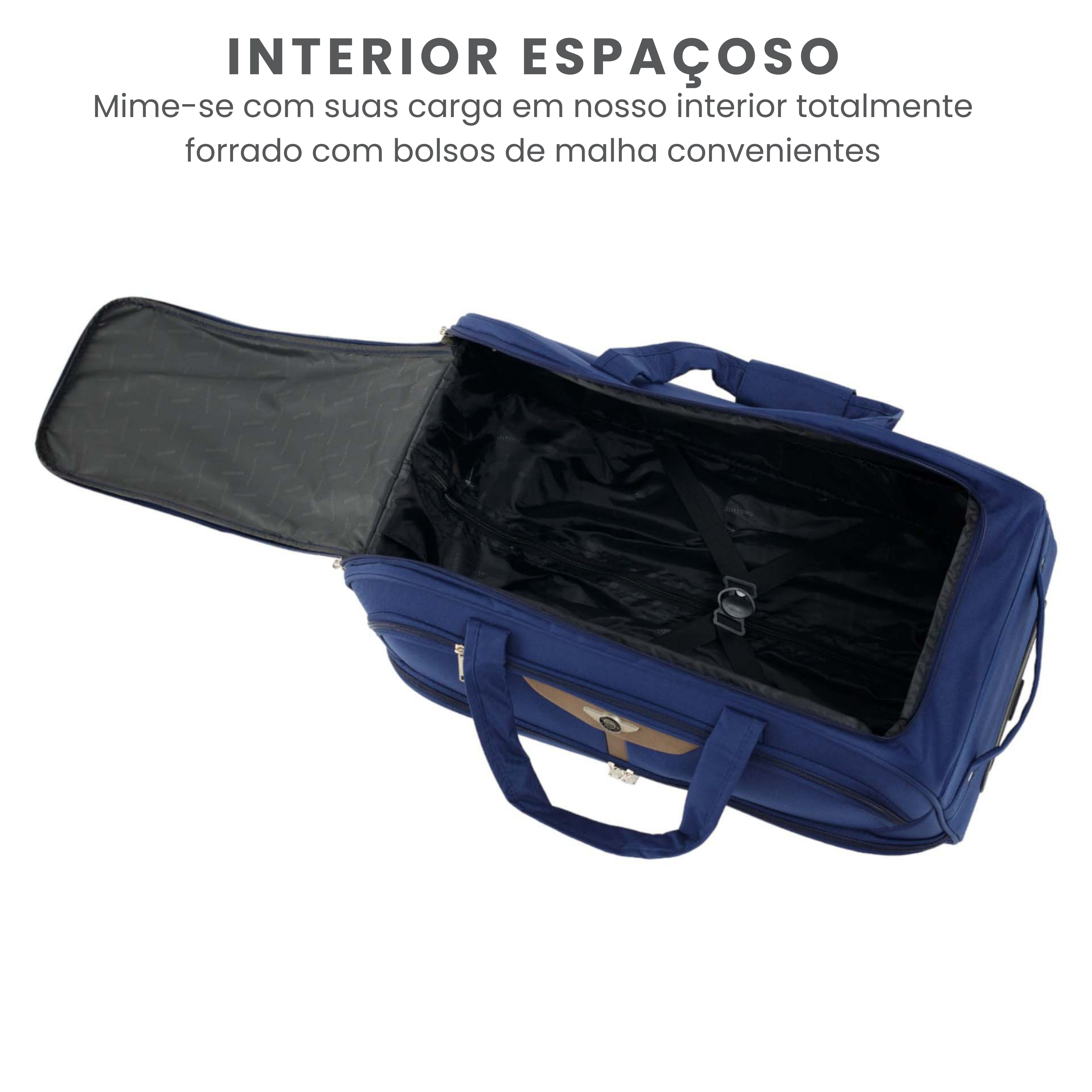 Conjunto Sacola de Viagem Panay Poliéster 3 peças Santino - NDS502J