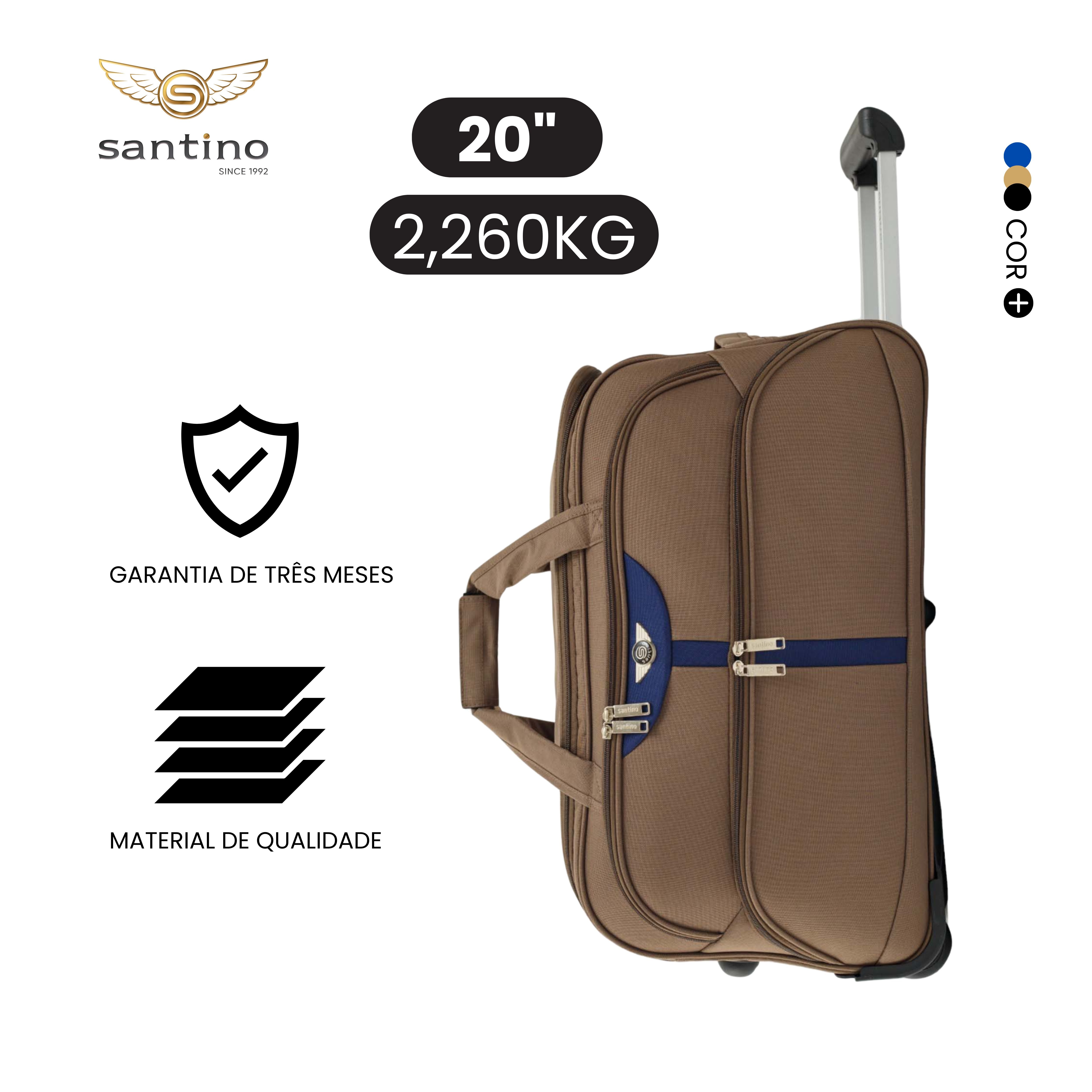Conjunto Sacola de Viagem Panay Poliéster 3 peças Santino - NDS502J