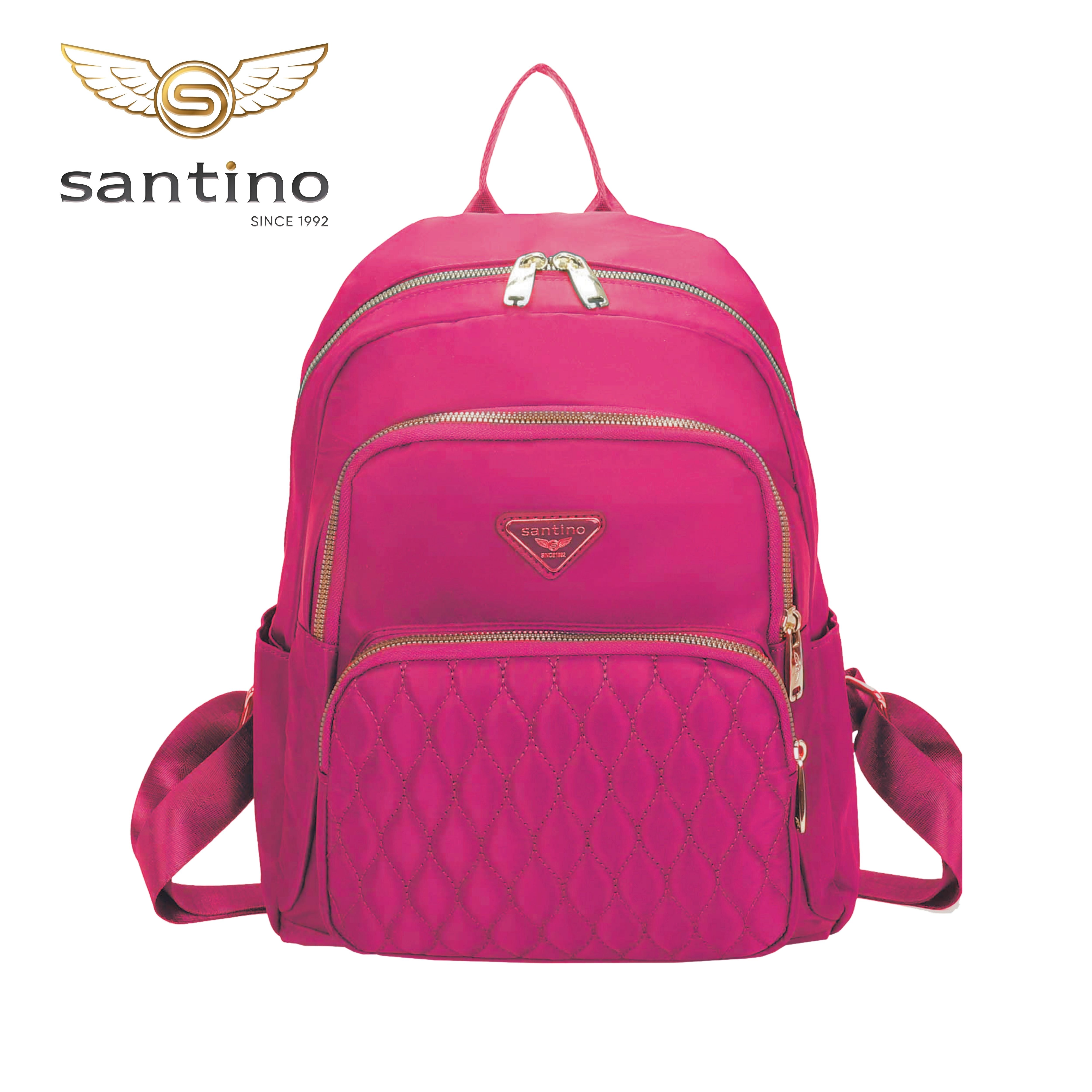 Bolsa Mochila Amarílis Nylon Santino Pink SAB412U47