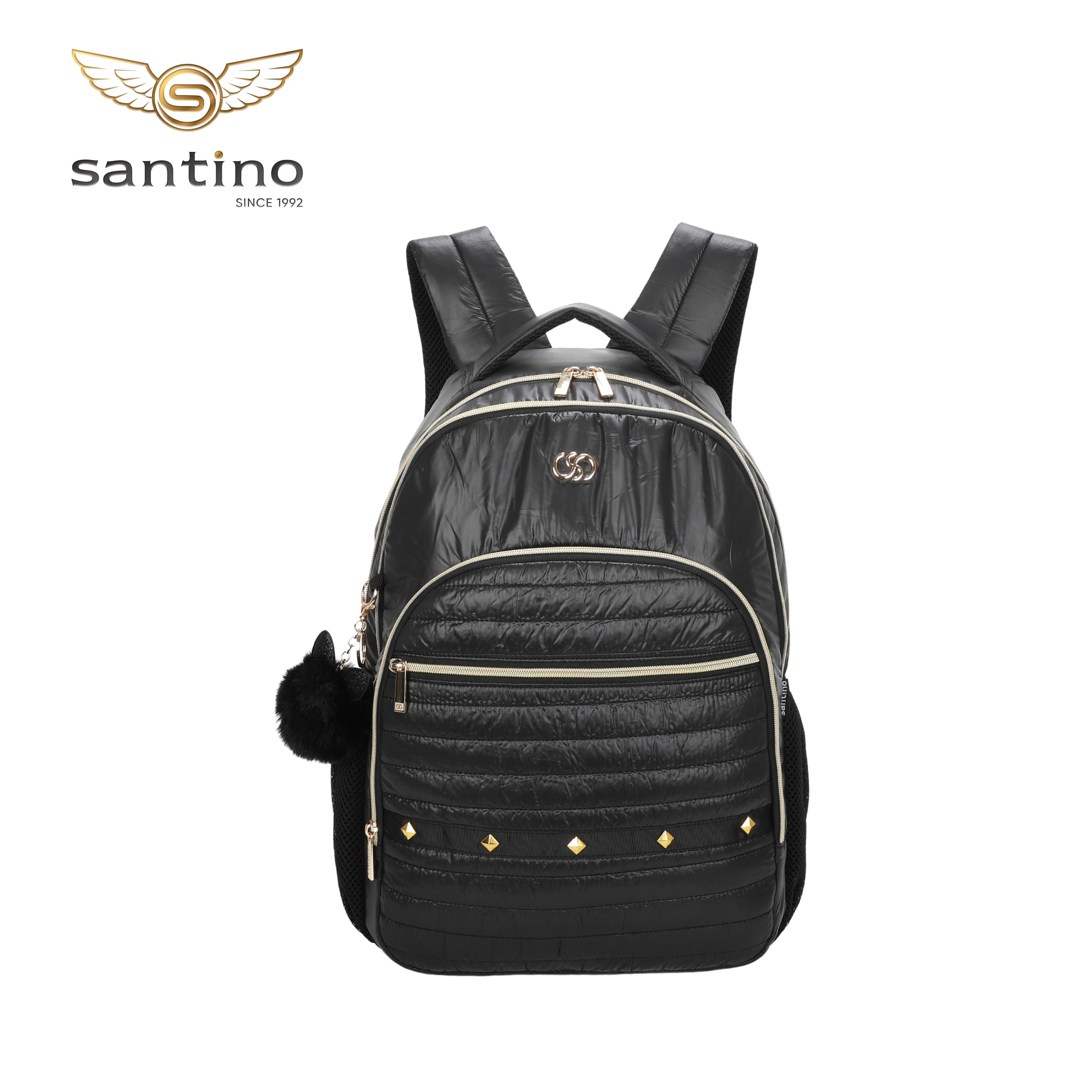 Bolsa Mochila Rania Santino - SAB415U01 - Preta