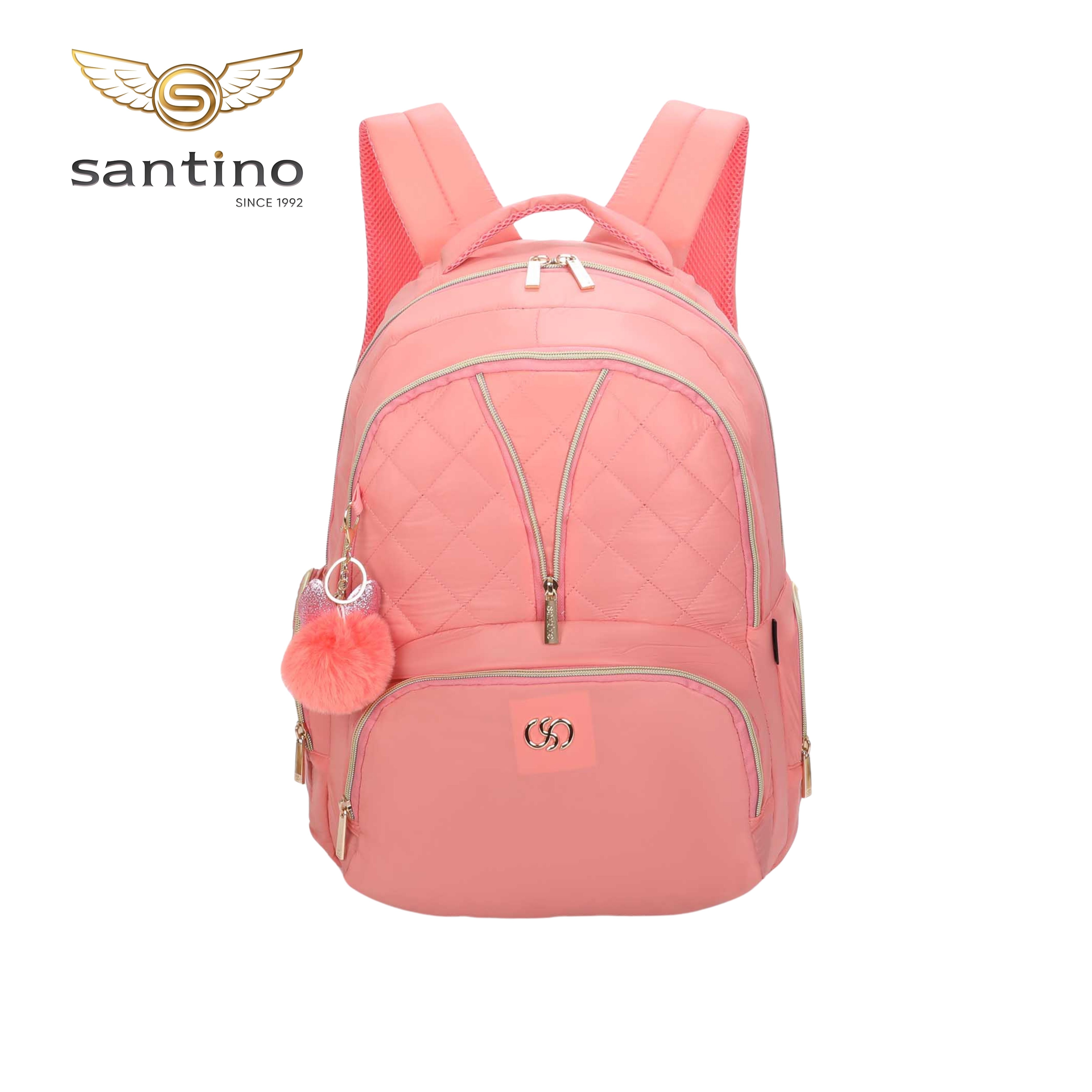 Bolsa Mochila Mako Santino - SAB416U62 - Rosa Claro