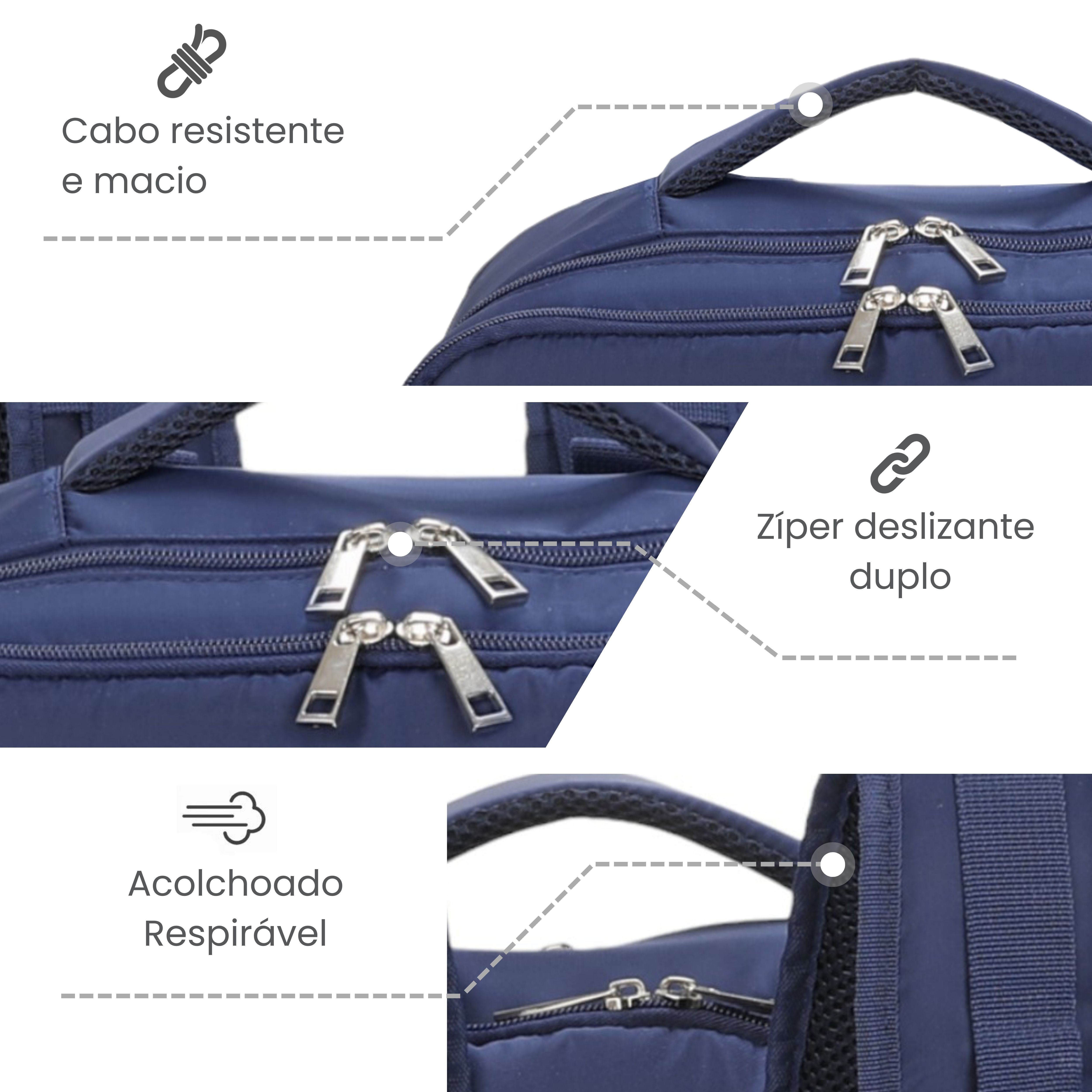 Mochila Notebook Oslo Pol Santino - SAN405U Azul Marinho