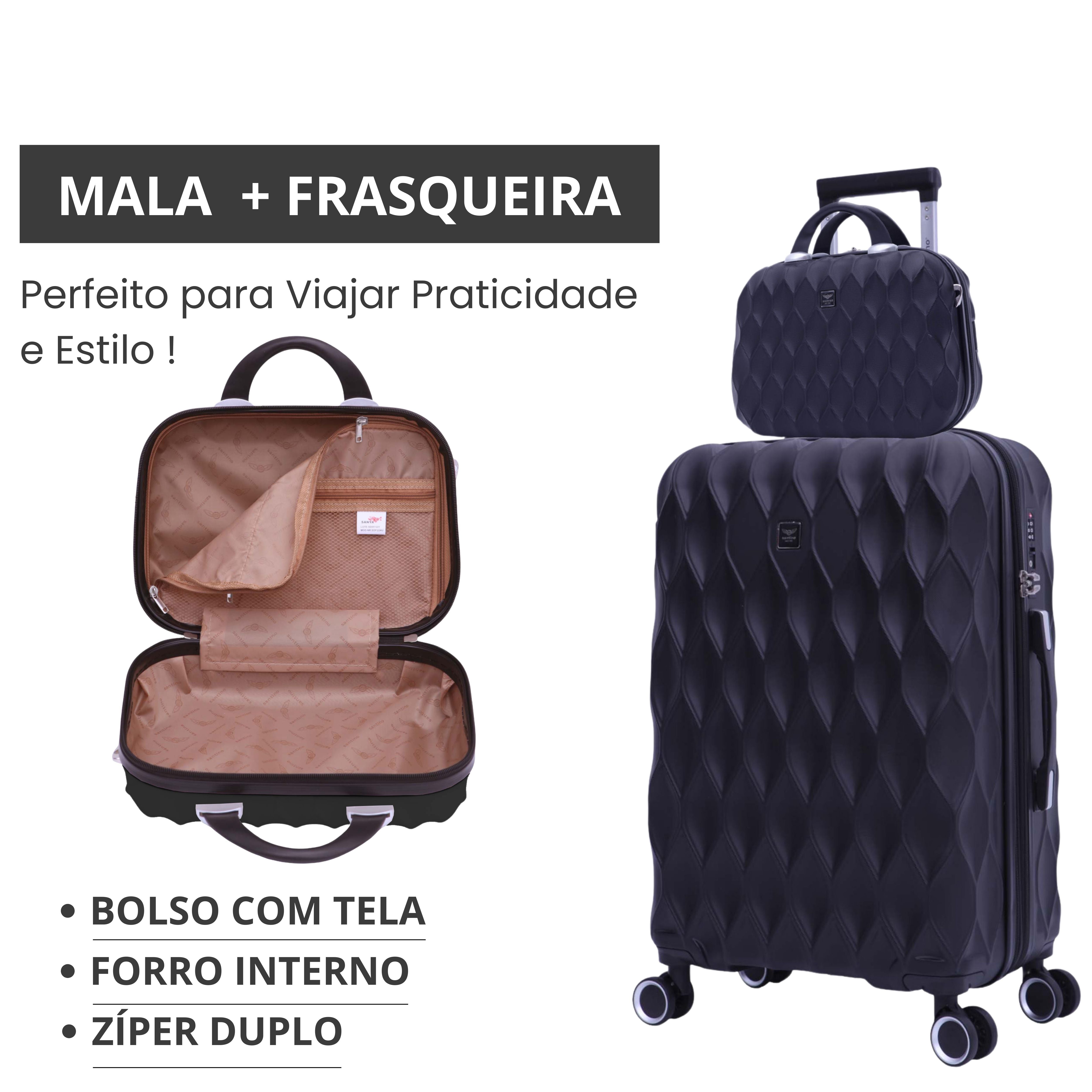 Frasqueira Marselha Rígida Santino - SDF224U
