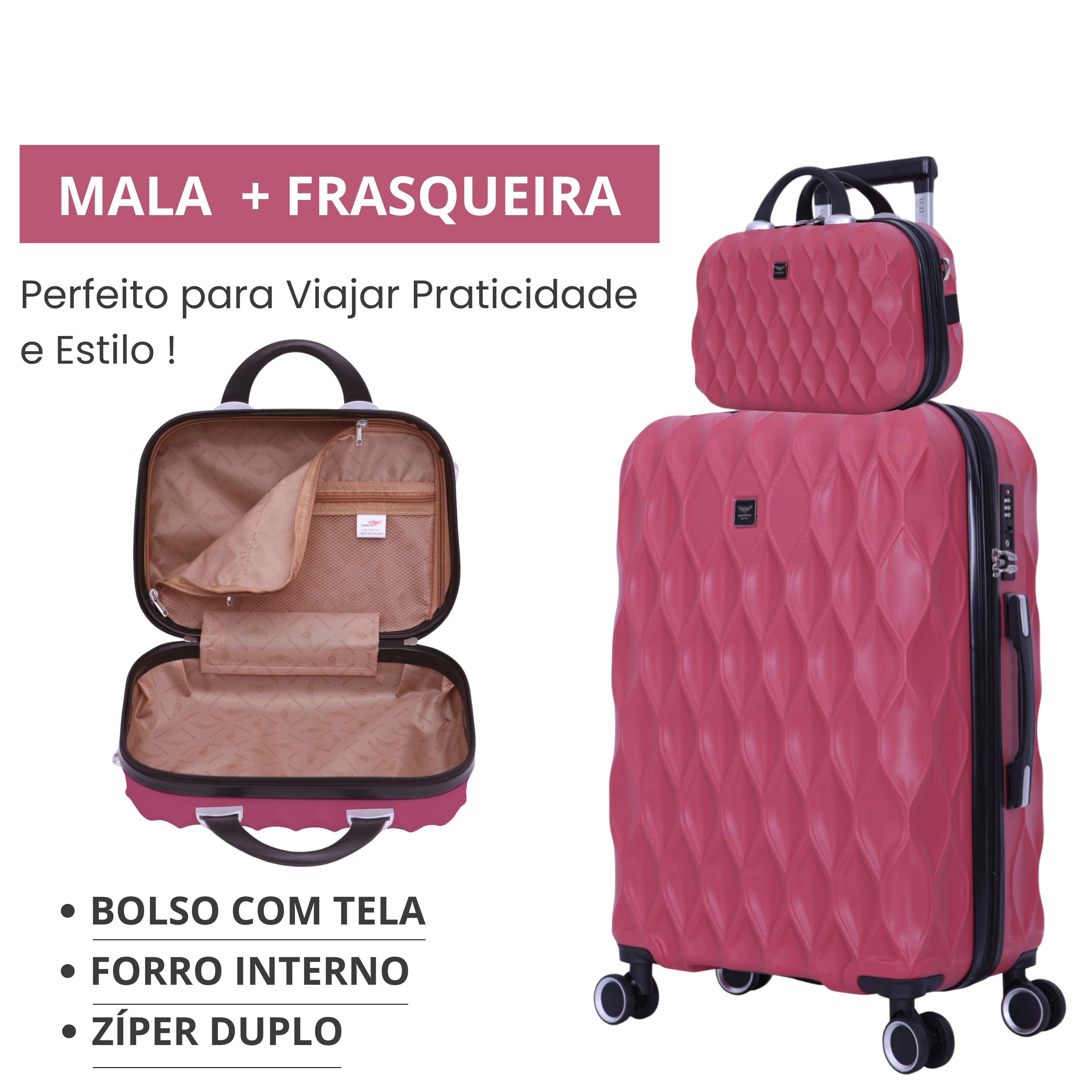 Frasqueira Marselha Rígida Santino - SDF224U