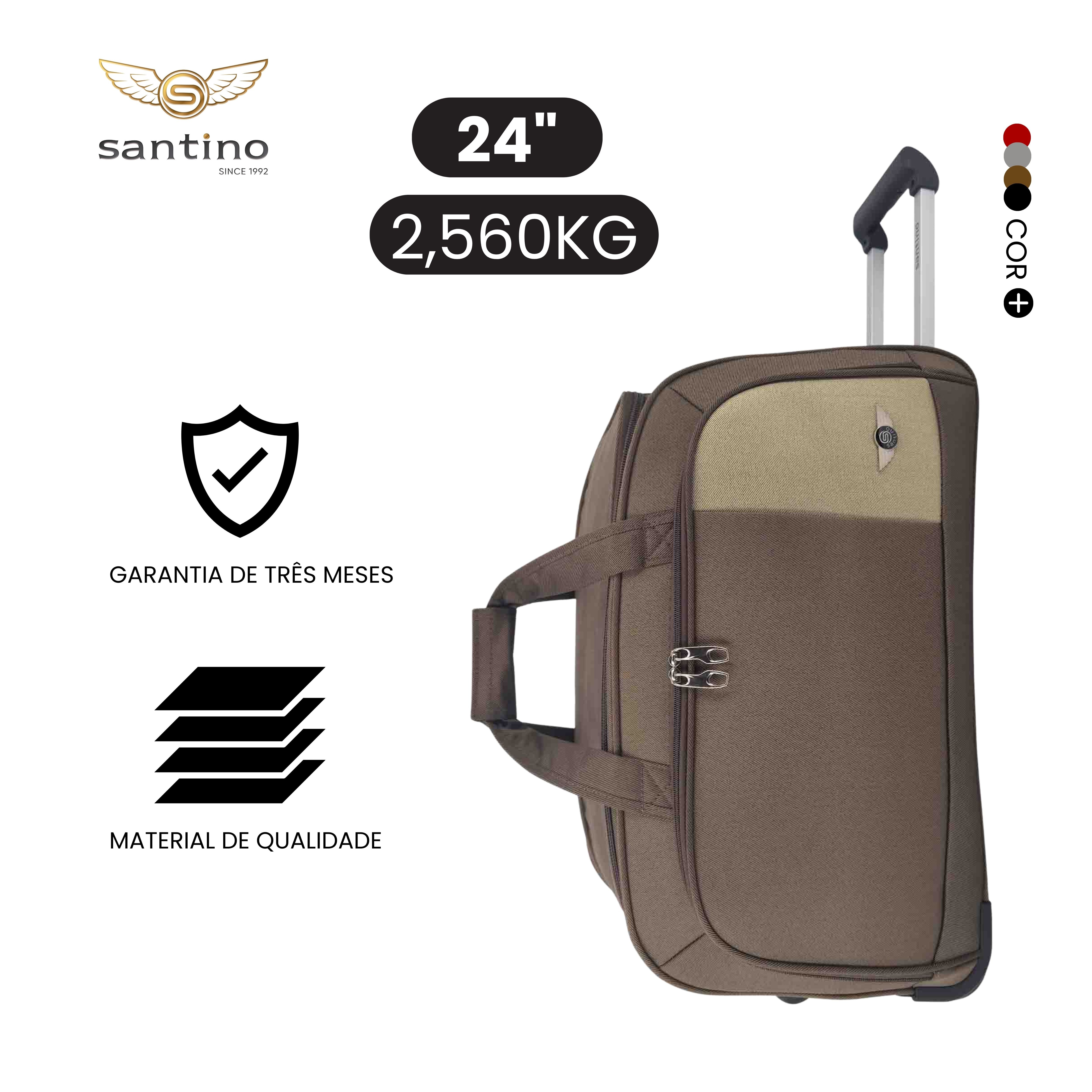 Conjunto Sacola De Viagem Dubai Poliéster 3 Peças Sant SLS3J