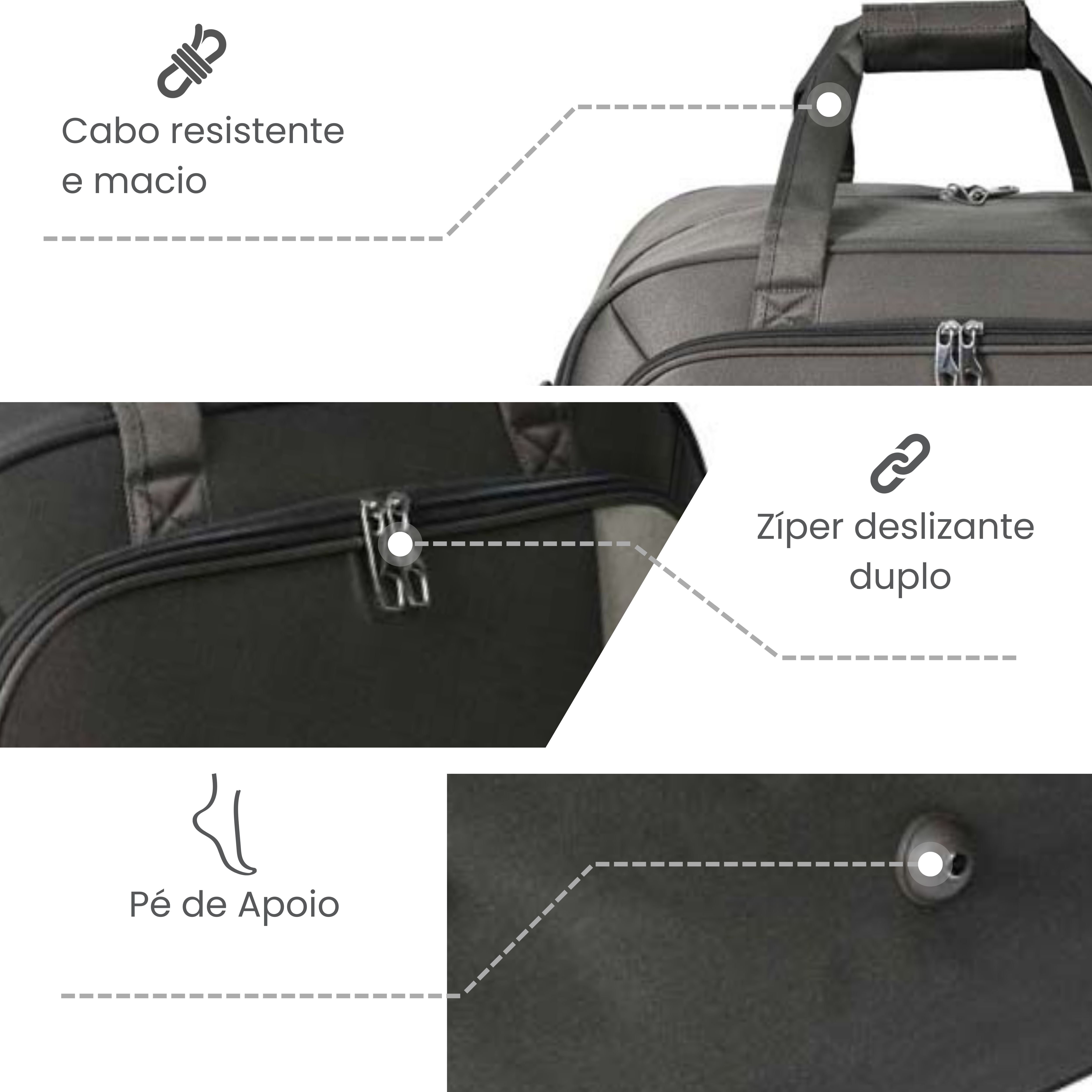 Sacola de Viagem Xangai Poliéster Santino G - SLS4G