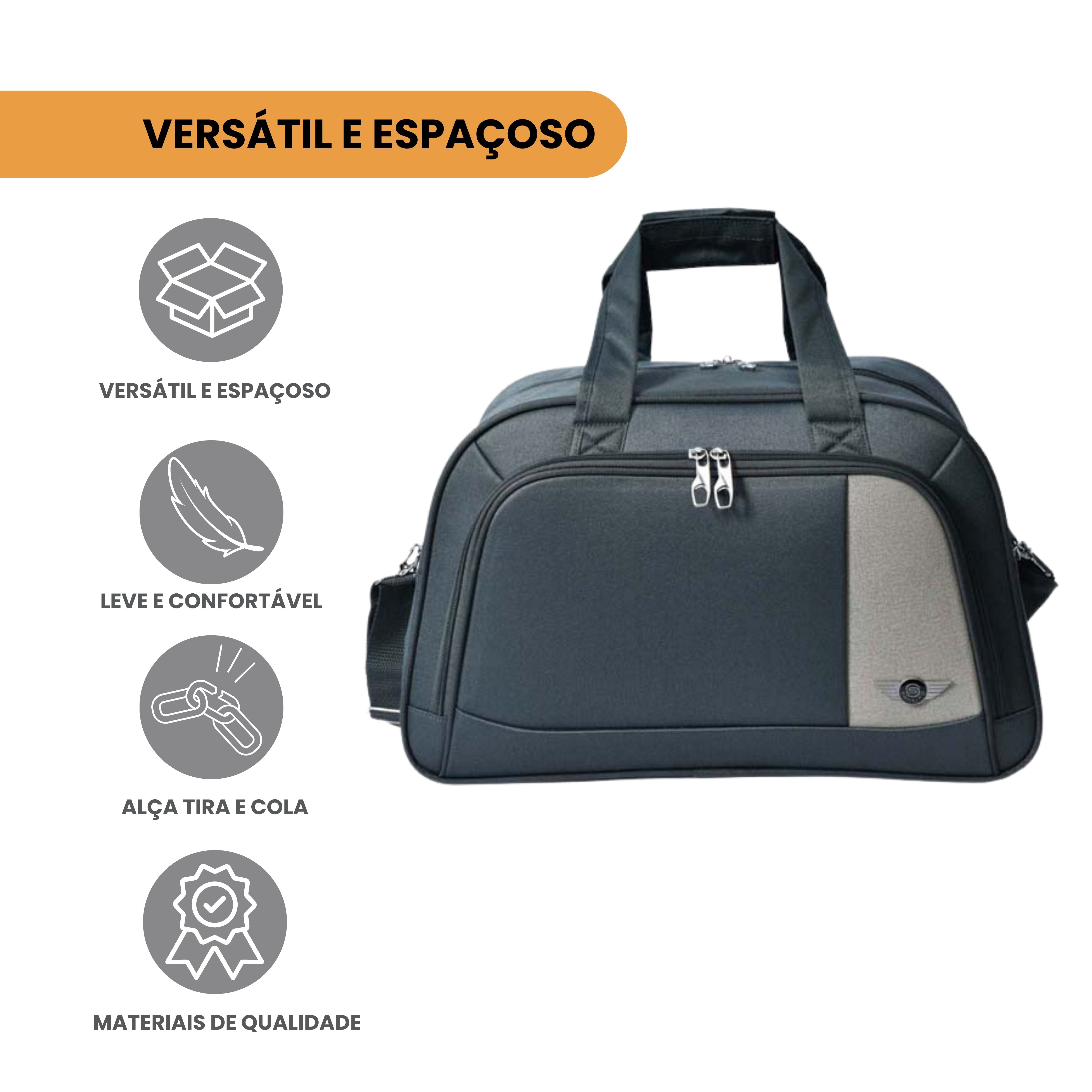 Sacola de Viagem Xangai Poliéster Santino G - SLS4G