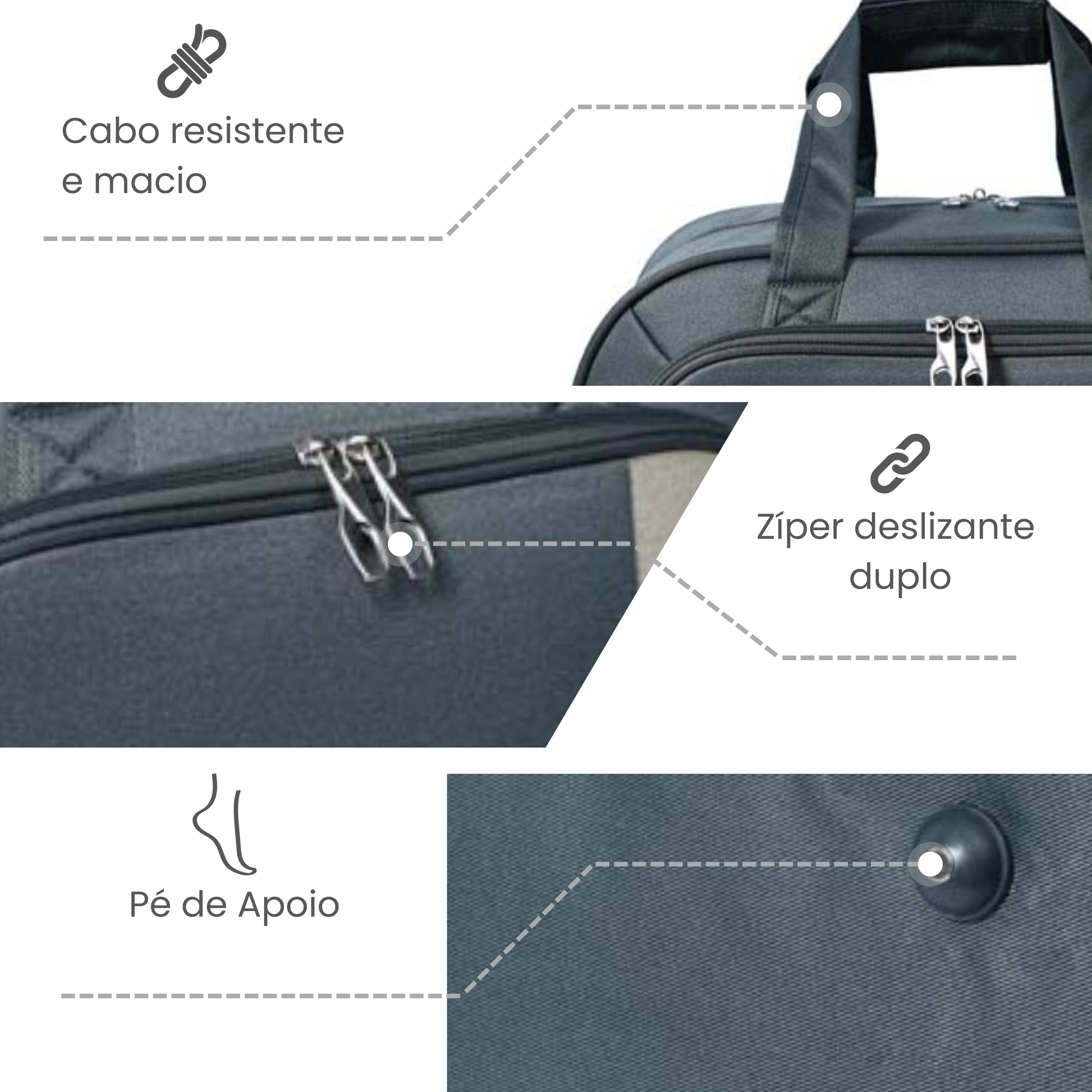 Sacola de Viagem Xangai Poliéster Santino G - SLS4G