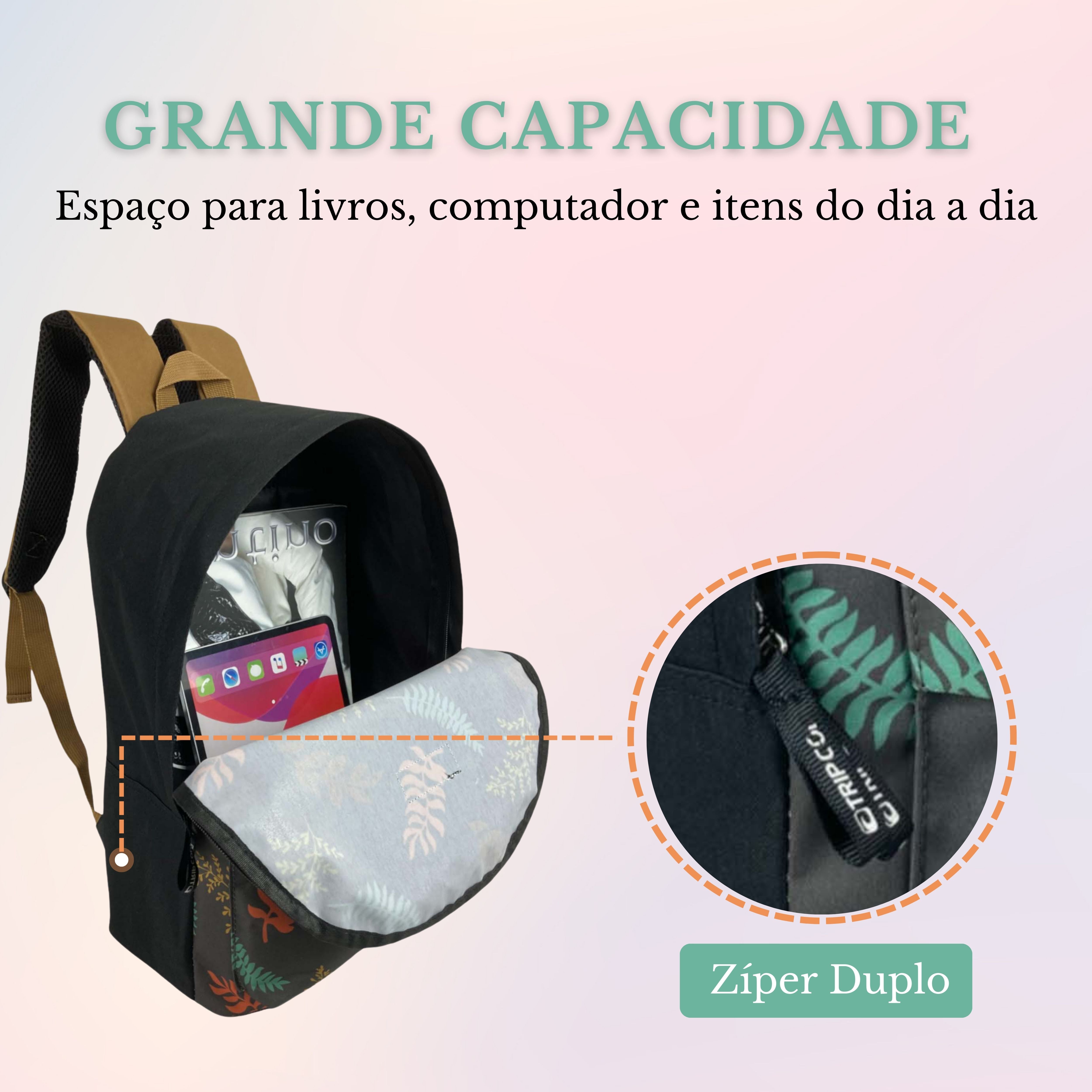 Mochila Juvenil Arpoador Poliéster Tripcool TCM103U01