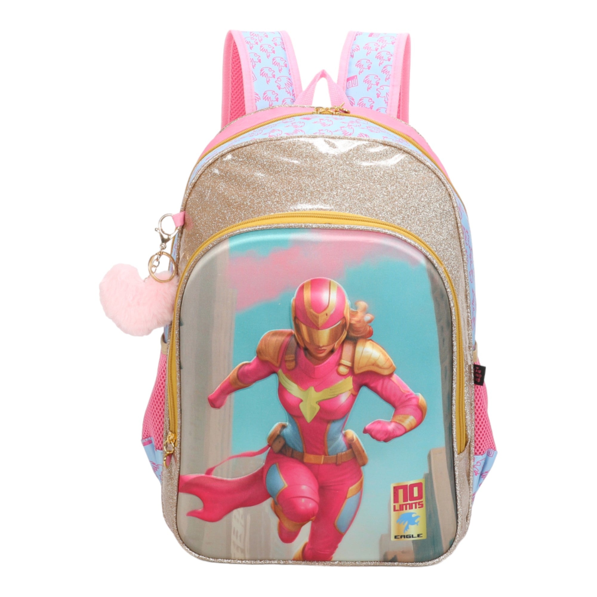 Mochila Infantil No Limits GirlHero by Santino - NLM12U47 - Pink