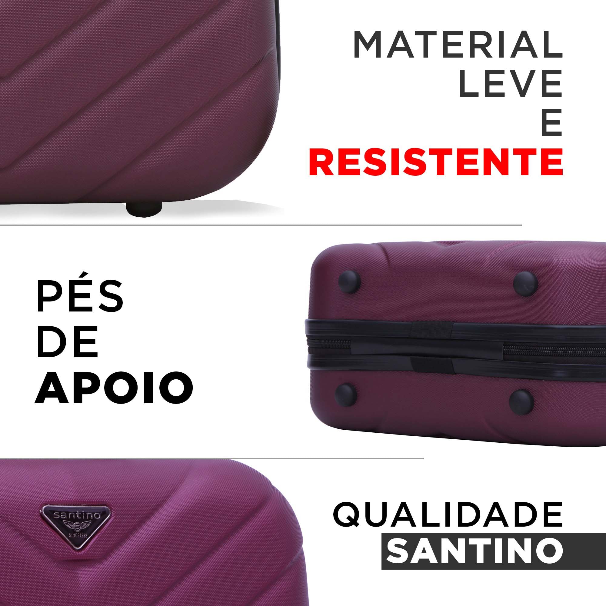 Frasqueira Boston Rígida Santino - SDF223U