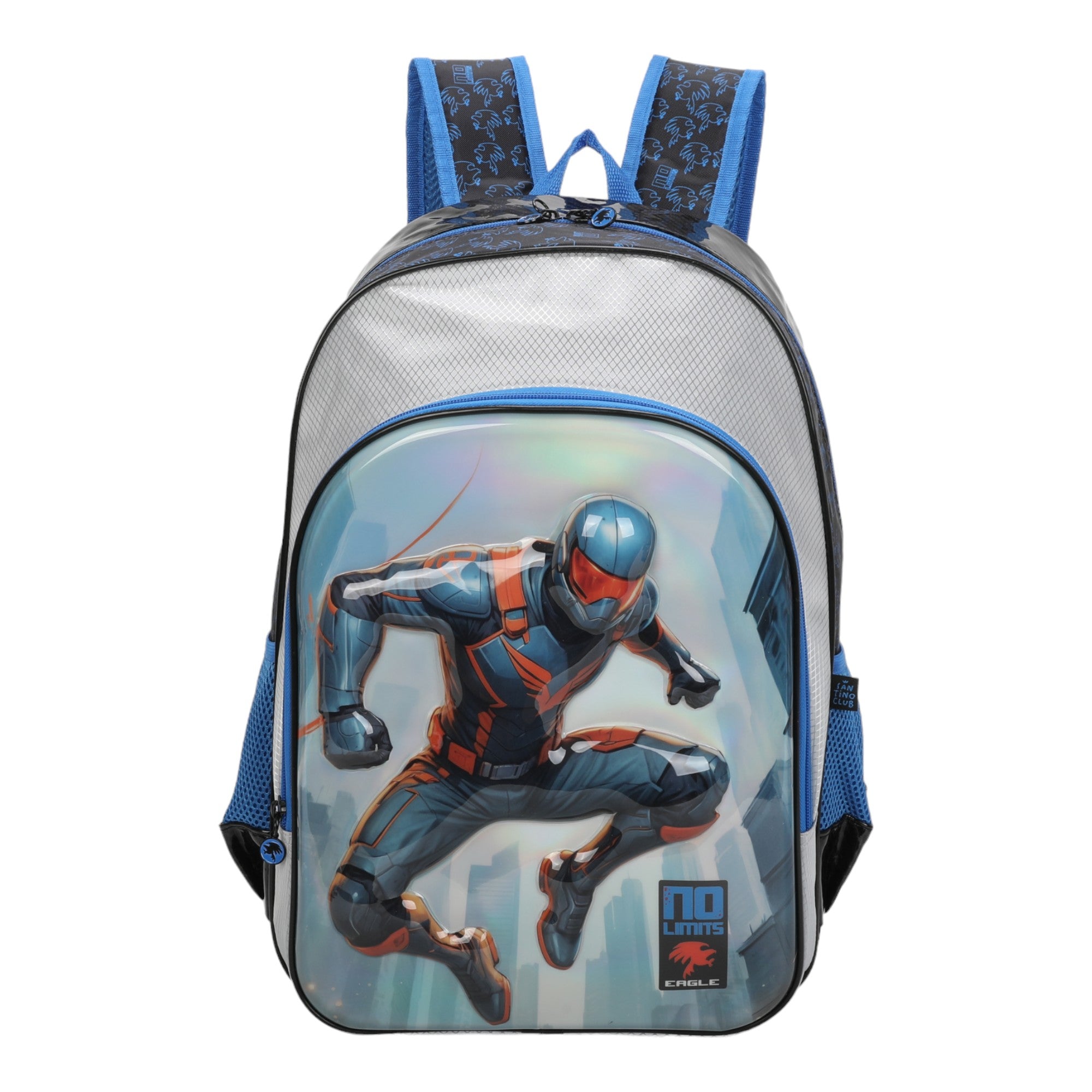 Mochila Infantil No Limits ManHero by Santino - NLM13U02 - Azul