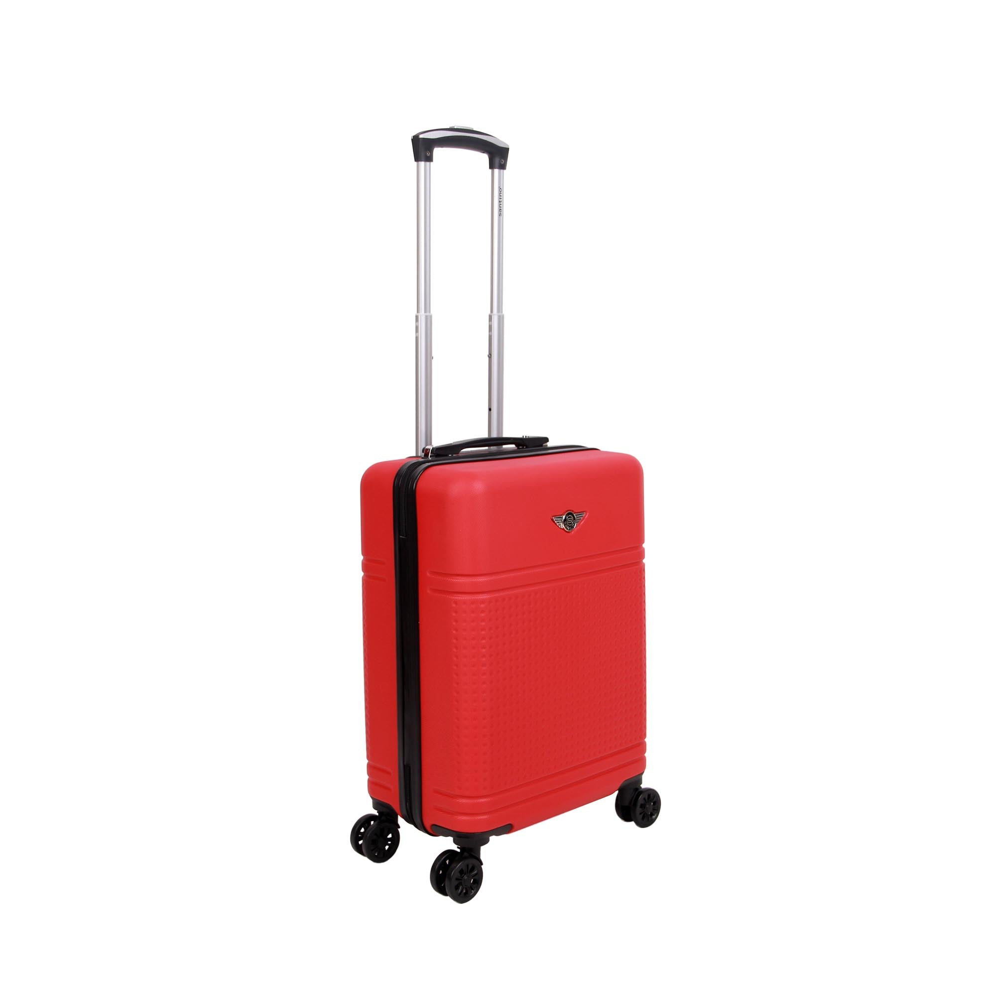 Santino AMZV204P Dublin Rigid Carry-On Suitcase with 4 Double Wheels