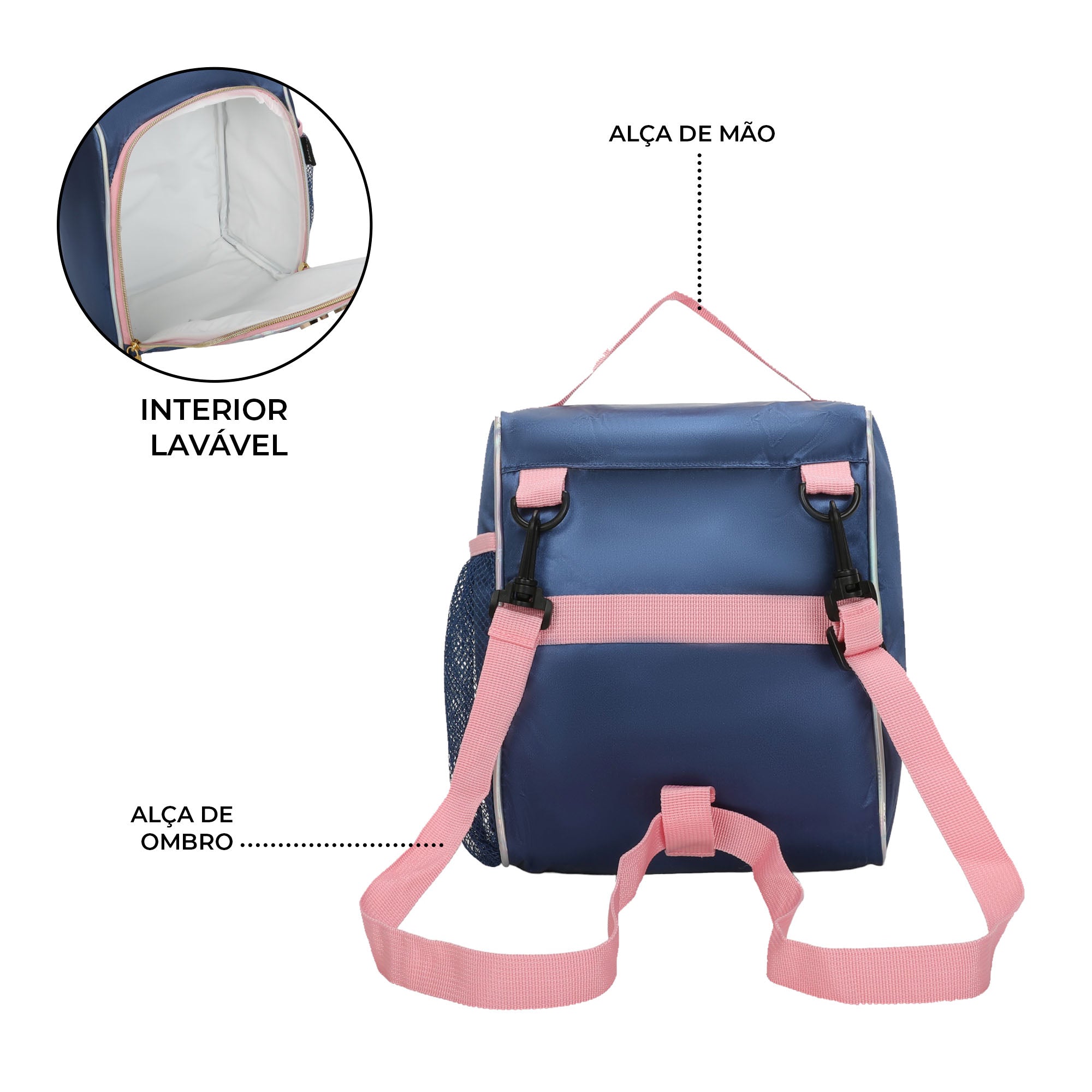 Lancheira Sweet Girl Pop Style by Santino Pol SAL232U Azul