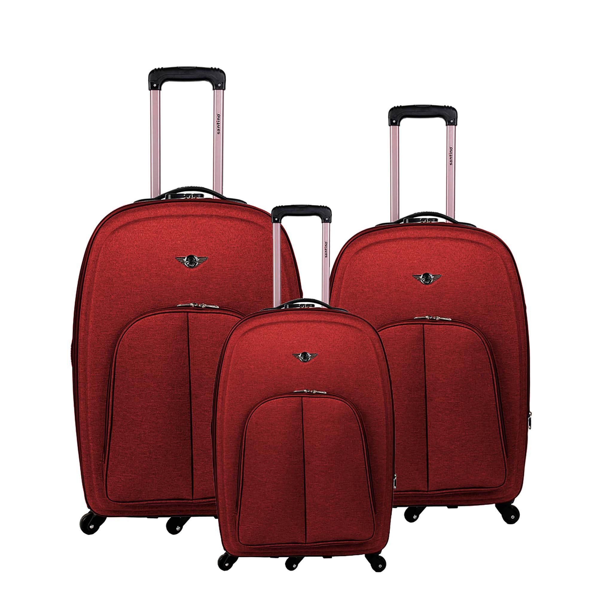 Conjunto de Malas Wenzhou 3 Peças Com Rodas 360º Santino - MZV12003J