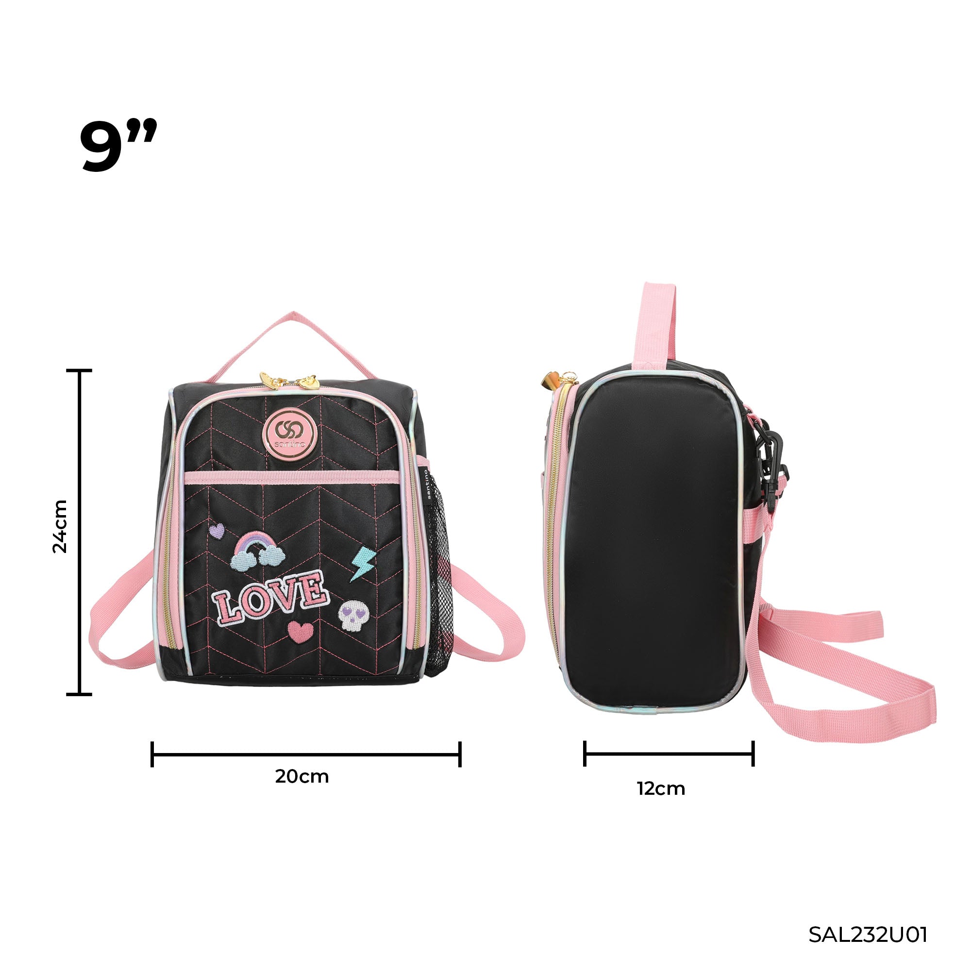 Lancheira Sweet Girl Pop Style by Santino Pol SAL232U Preta