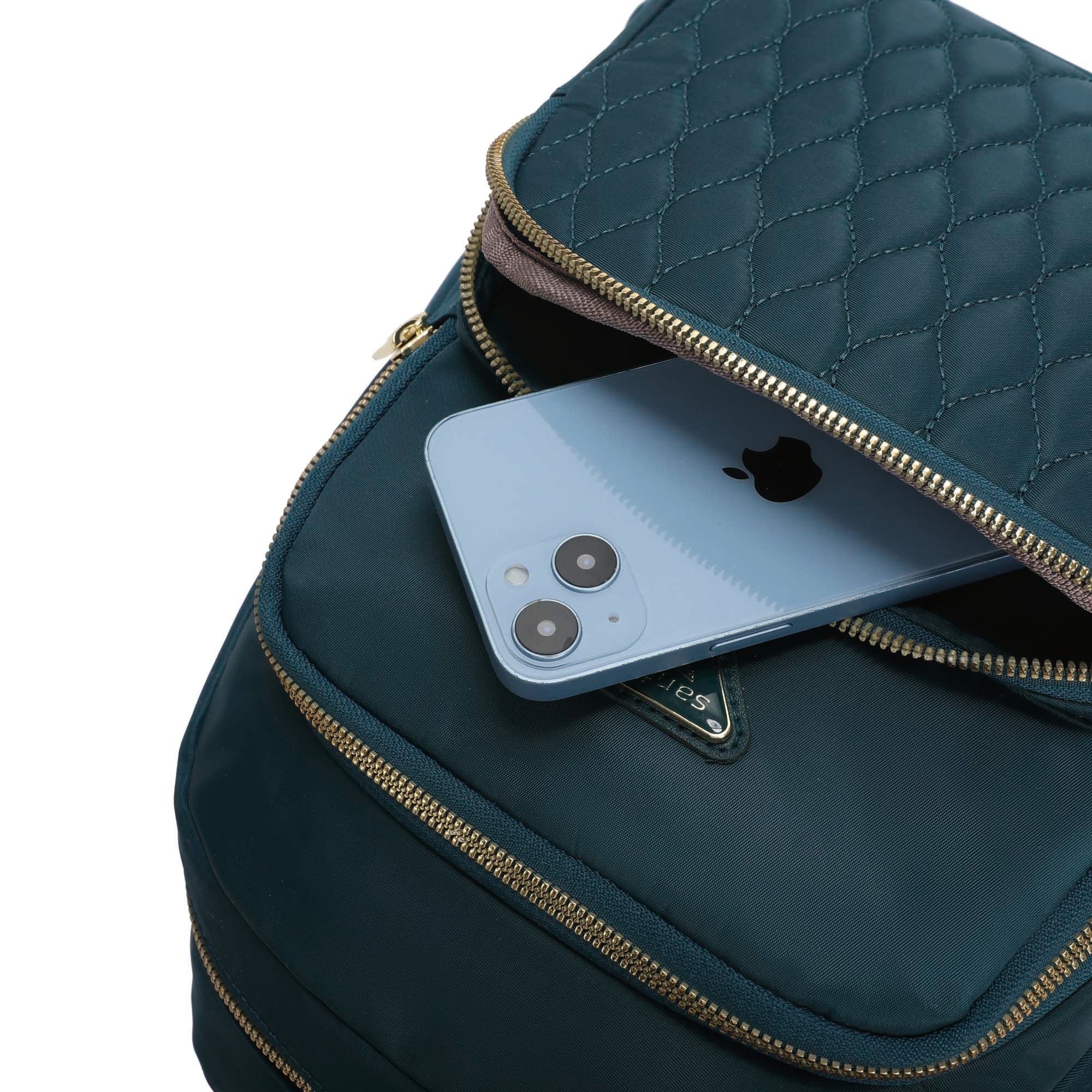 Amarílis Nylon Santino Backpack Bag Turquoise Blue SAB412U15