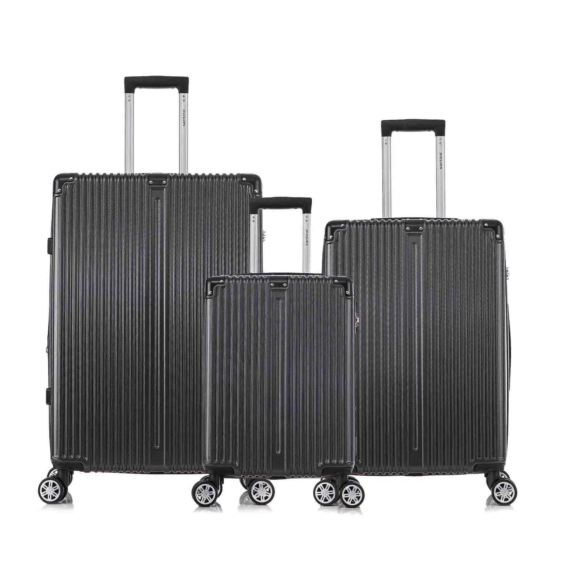 Conjunto de Malas Dublin 3 Peças Rígida 360° Santino MZV204J