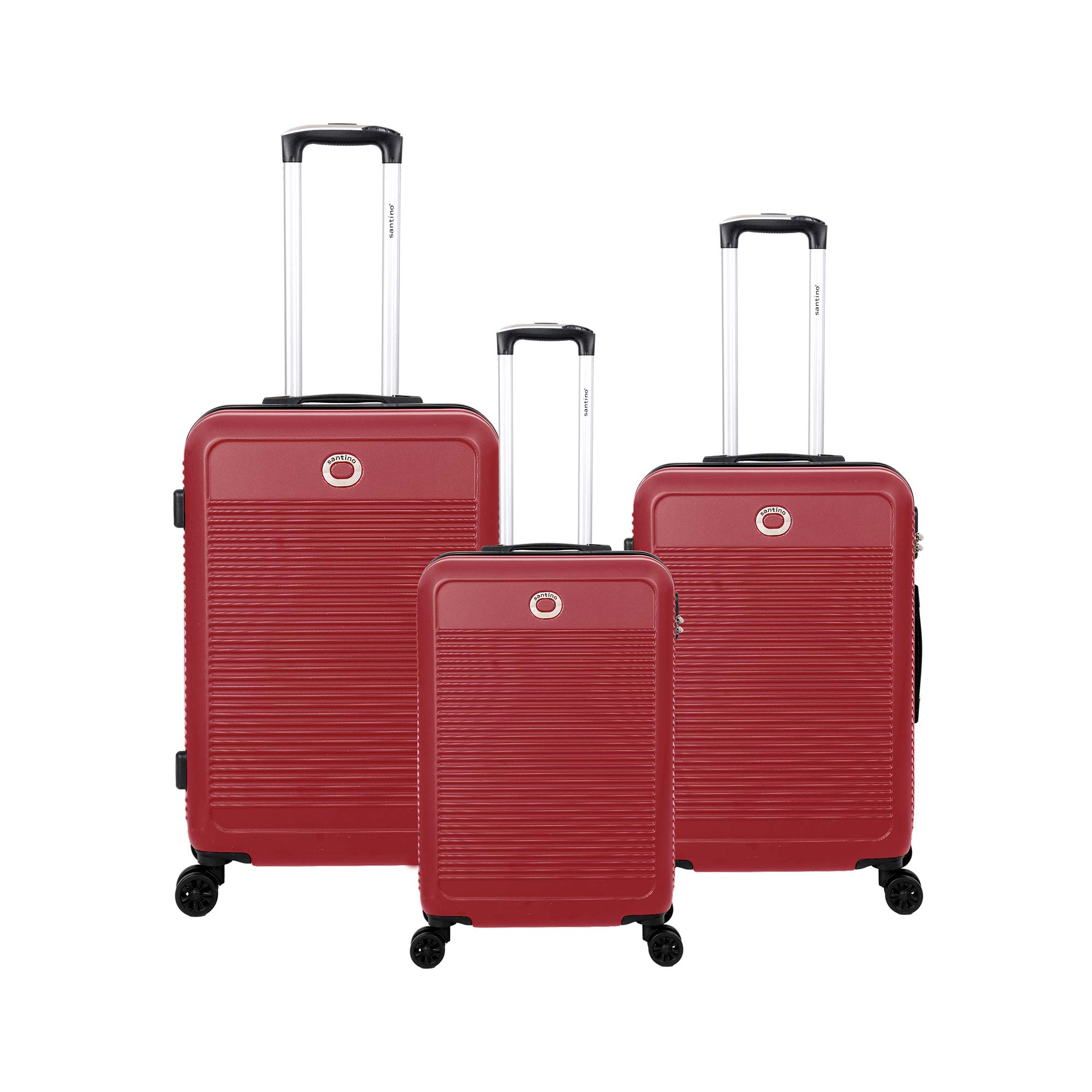 Conjunto de Malas Pisa 3 Peças Rígida 360° Santino - MZV183J