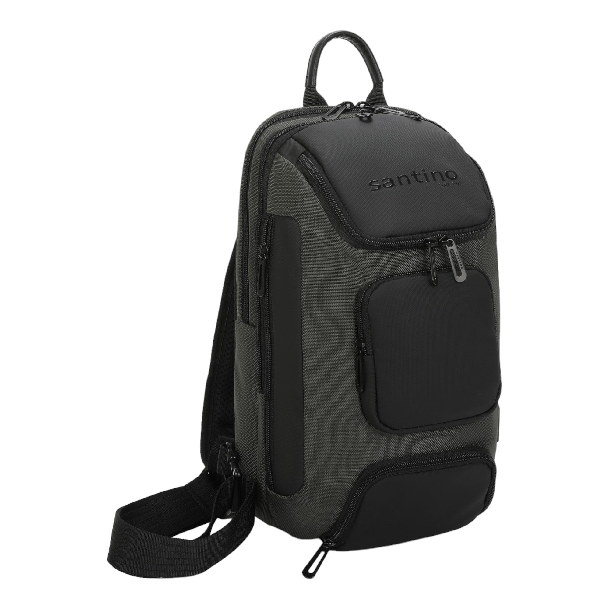 Quinn by Santino Oxford Crossbody Backpack Green M SAN275U