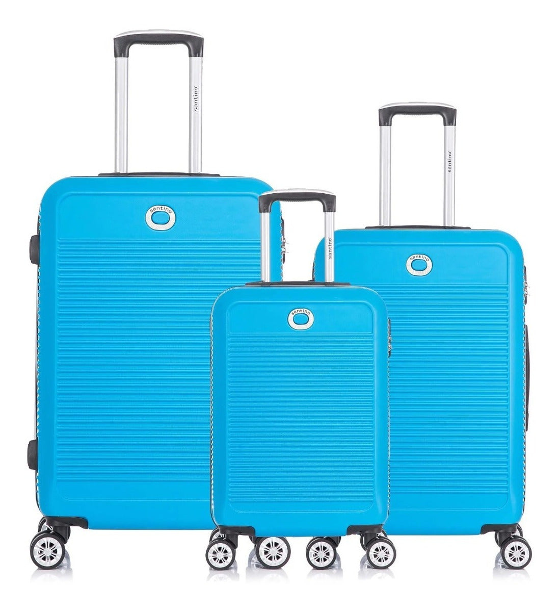 Conjunto de Malas Pisa 3 Peças Rígida 360° Santino - MZV183J