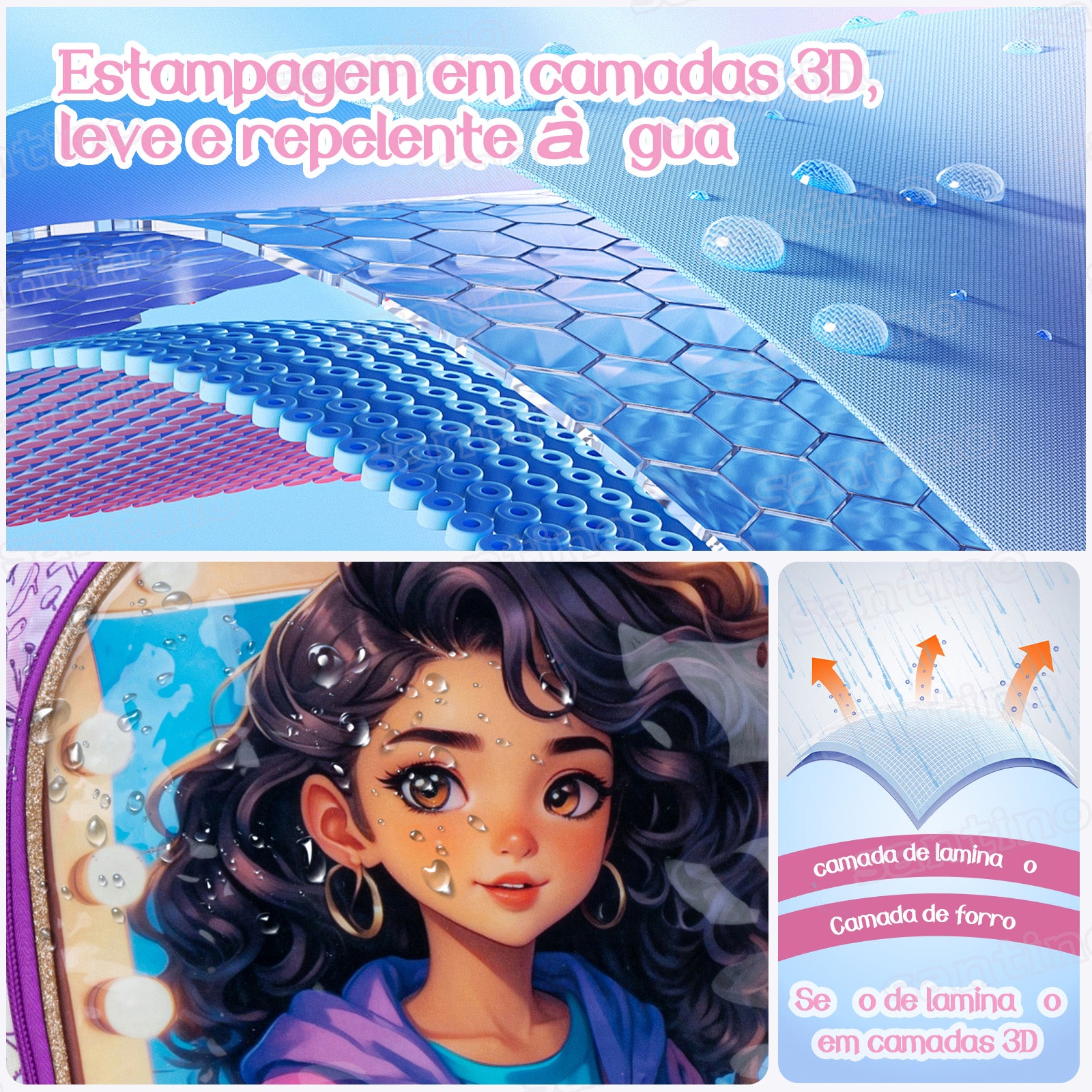 Kit Infantil Sweet Girl Makeup by Santino - SGK24U