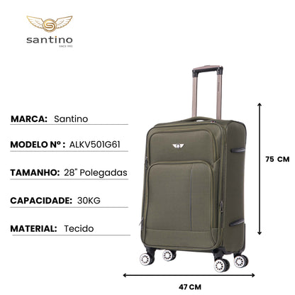 Mala de Viagem Little Havana Super Leve 360° Santino G - ALKV501G