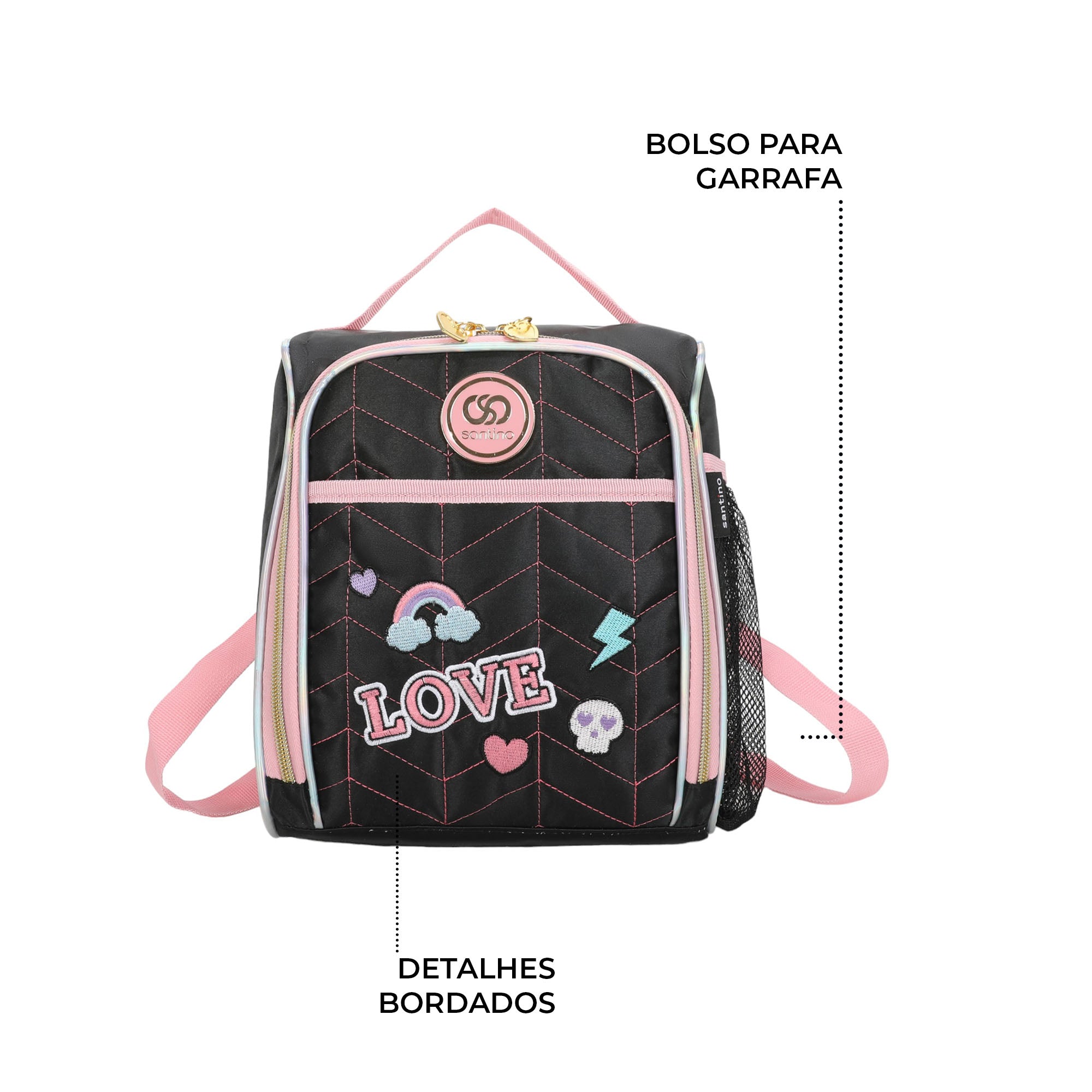 Lancheira Sweet Girl Pop Style by Santino Pol SAL232U Preta
