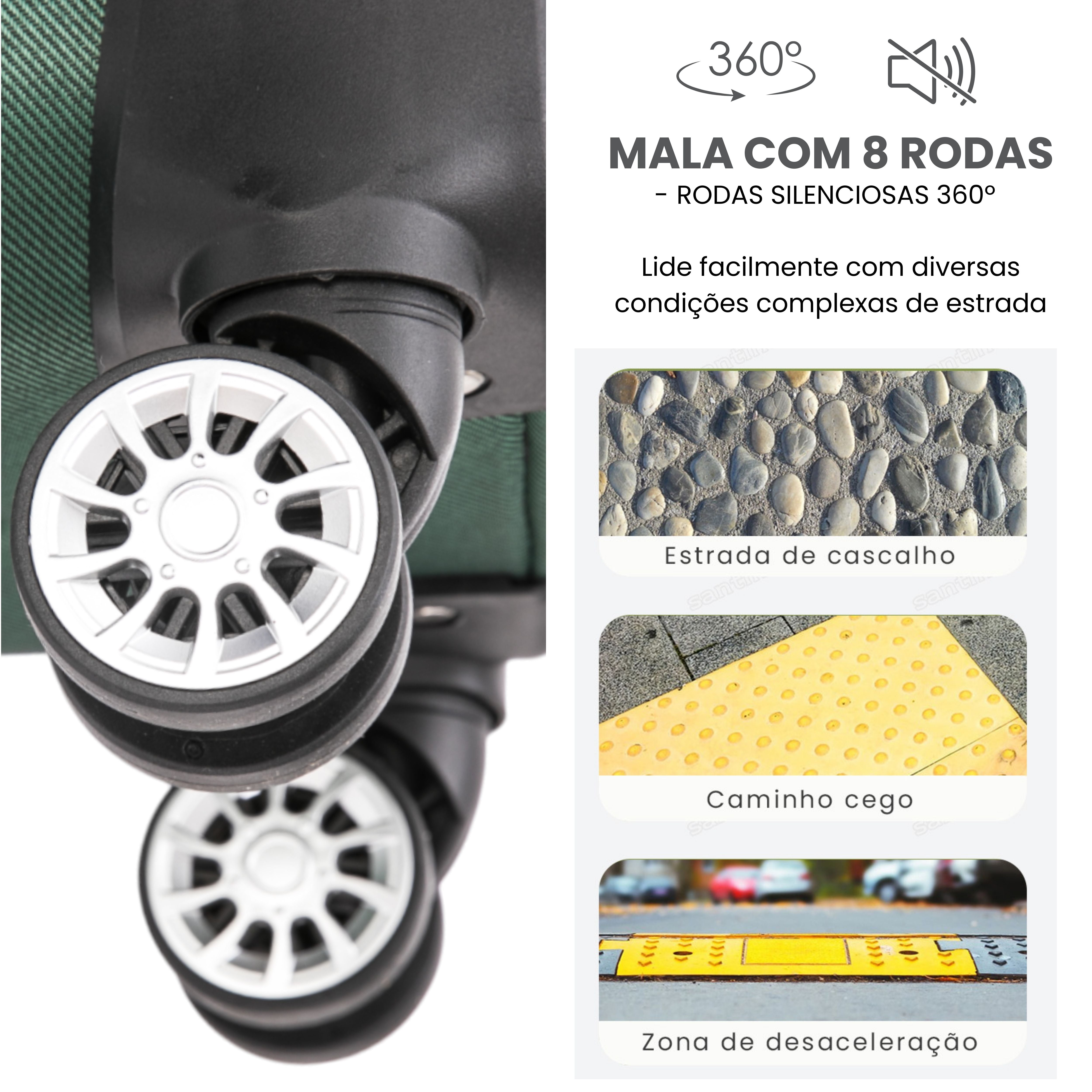 Mala de Viagem Hanói Super Leve Santino M - ALKV401M