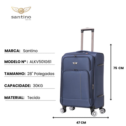Mala de Viagem Little Havana Super Leve 360° Santino G - ALKV501G