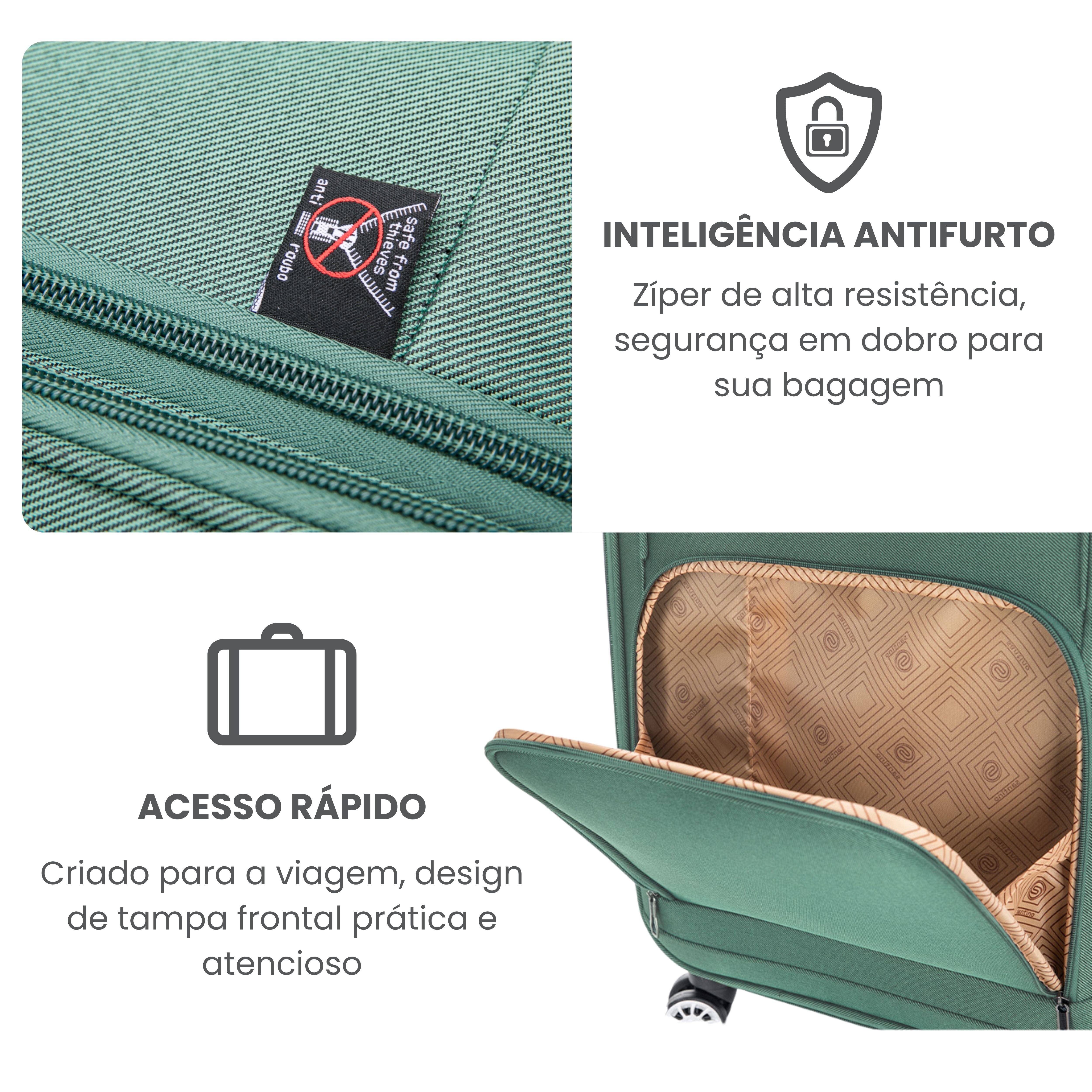 Mala de Bordo Hanói Super Leve Santino - ALKV401P