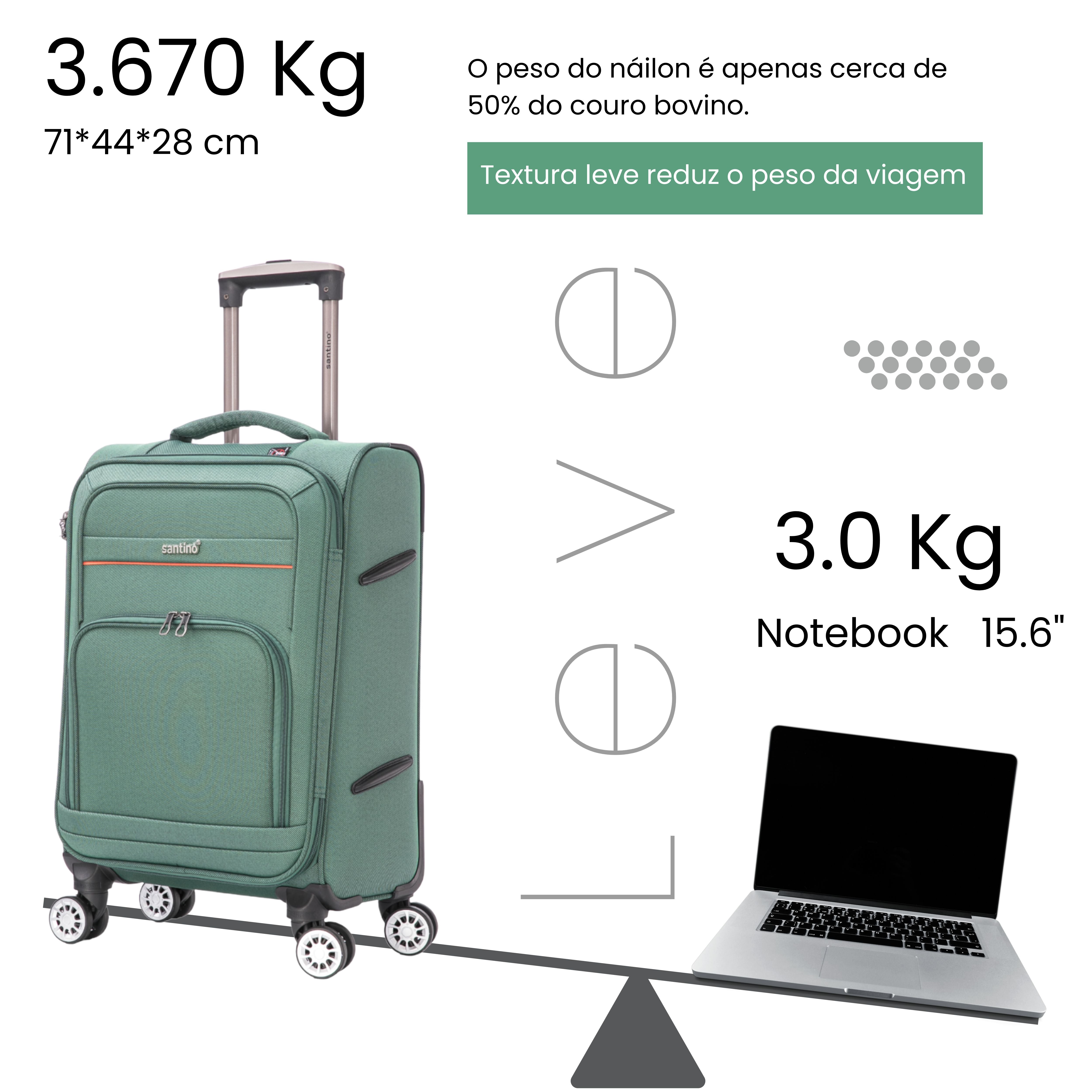 Mala de Viagem Hanói Super Leve Santino M - ALKV401M