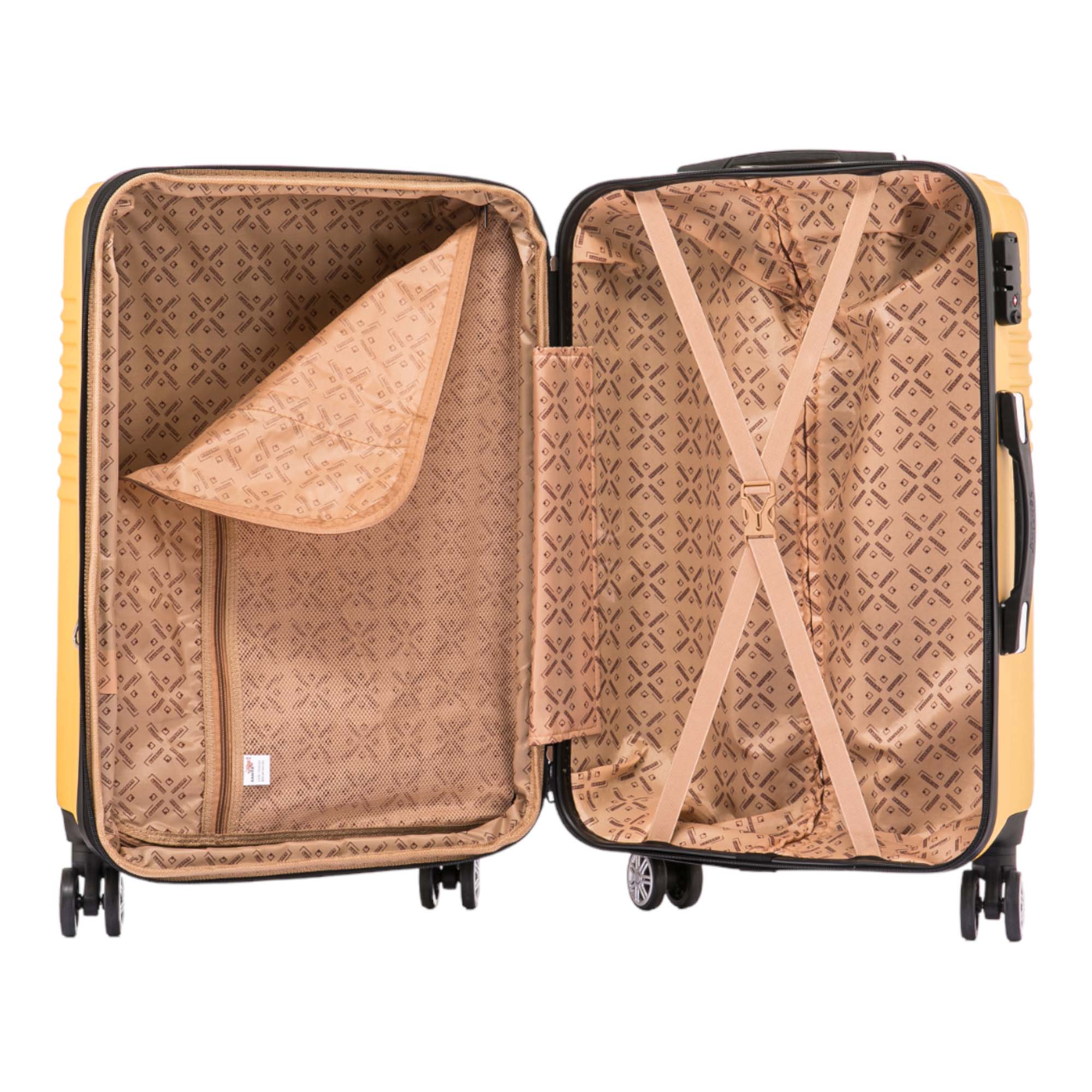 Santino Geometric Rigid 360° Travel Suitcase - ASAV7003G