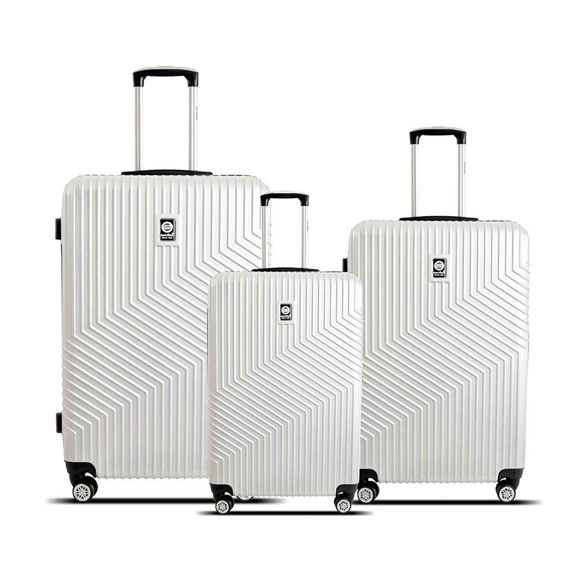Conjunto de Malas Geometric 3 Peças Rígida 360° Santino - SAV7003J