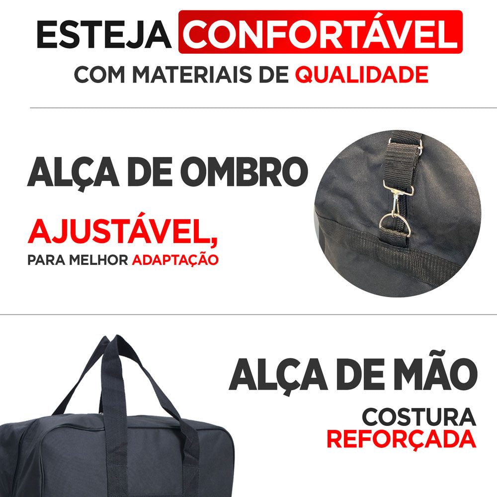 Sacola de Viagem Olinda Poliéster 6 Rodas Santino G ORS191U