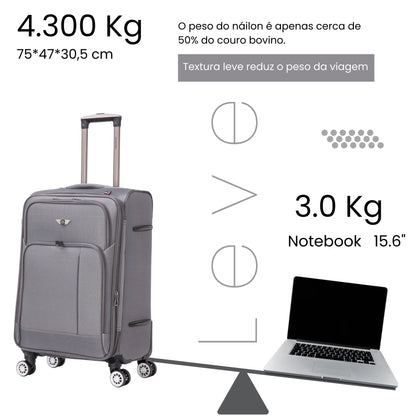 Mala de Viagem Little Havana Super Leve 360° Santino G - ALKV501G